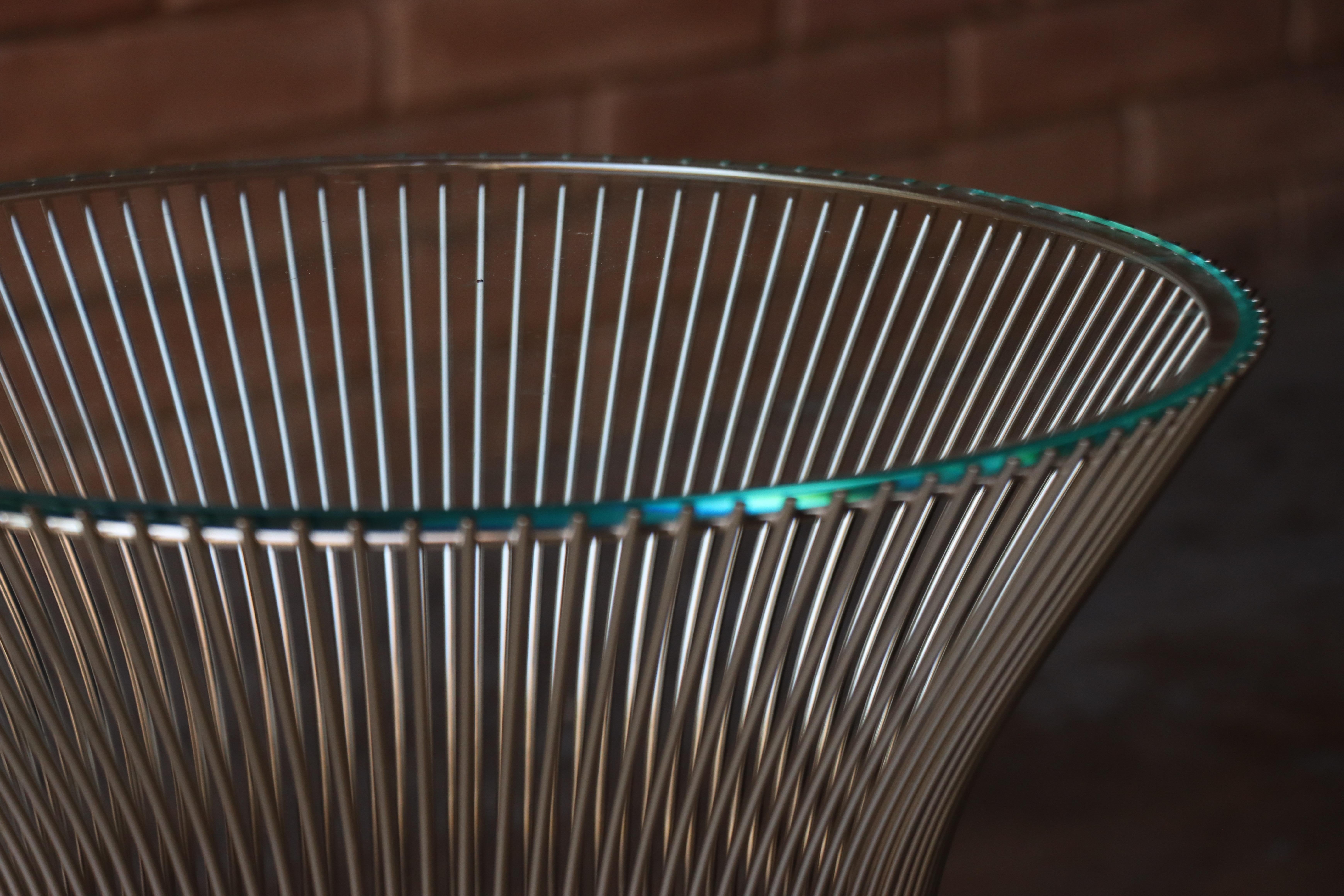 Late 20th Century Pair of Vintage Warren Platner Side Tables, Knoll, 1970s, Mid Century For Sale