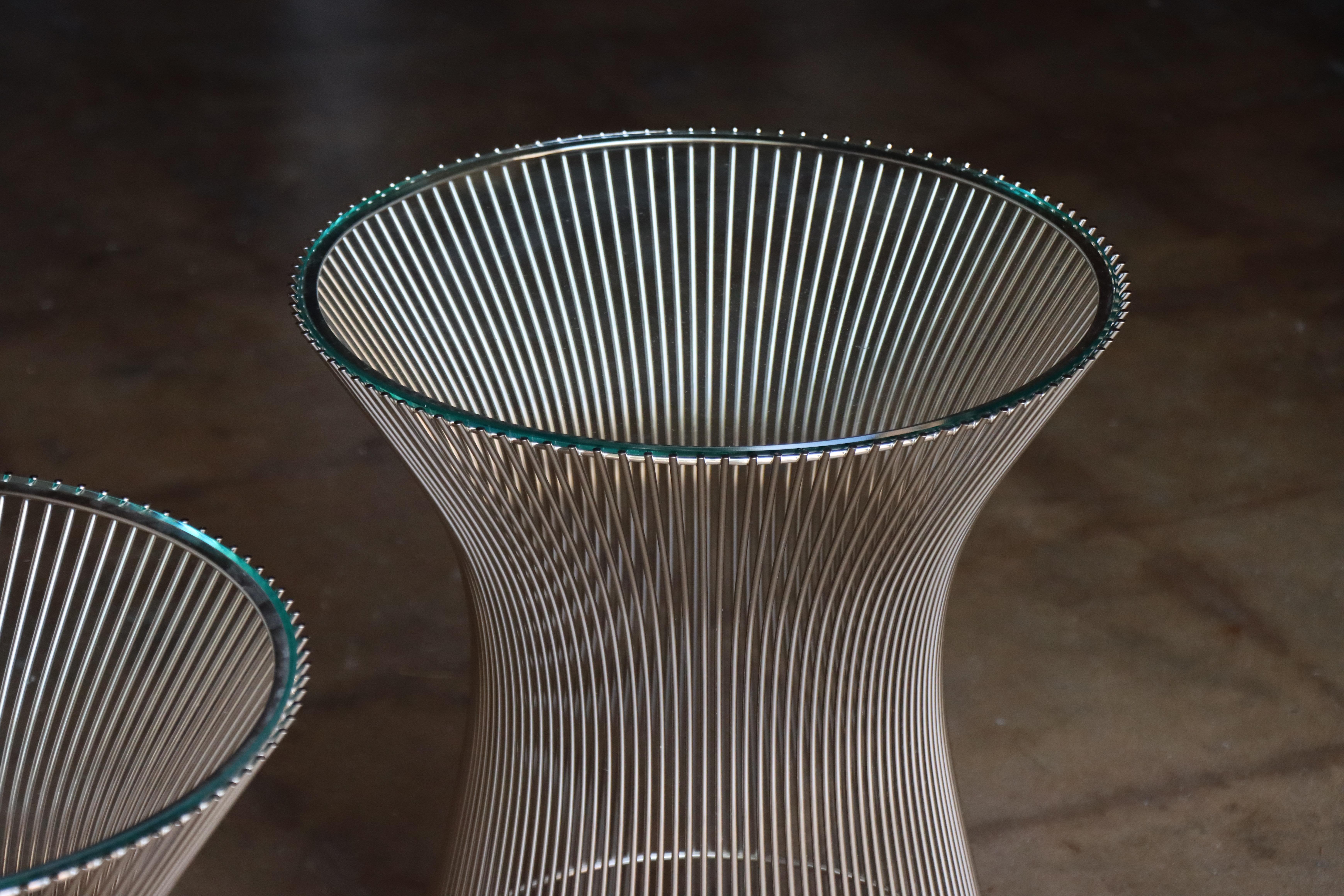 Pair of Vintage Warren Platner Side Tables, Knoll, 1970s, Mid Century For Sale 1