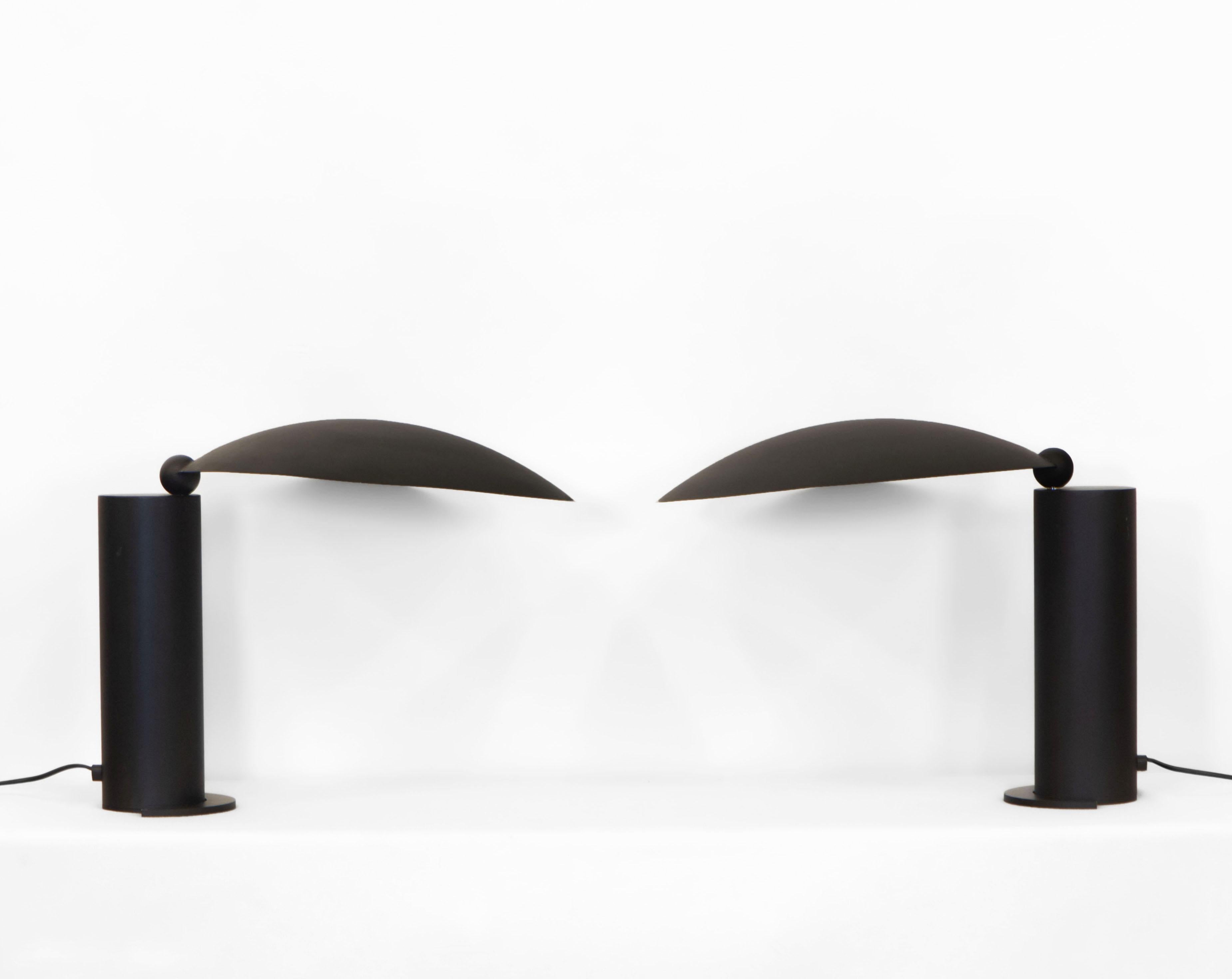 Paar von  Vintage-Lampen aus Washington von Jean-Michel Wilmotte, 1980er Jahre (20. Jahrhundert) im Angebot