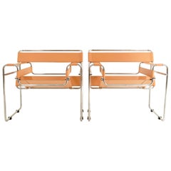 Pair of Vintage Wassily Chairs by Marcel Breuer, Produced by Cassina, 1980s