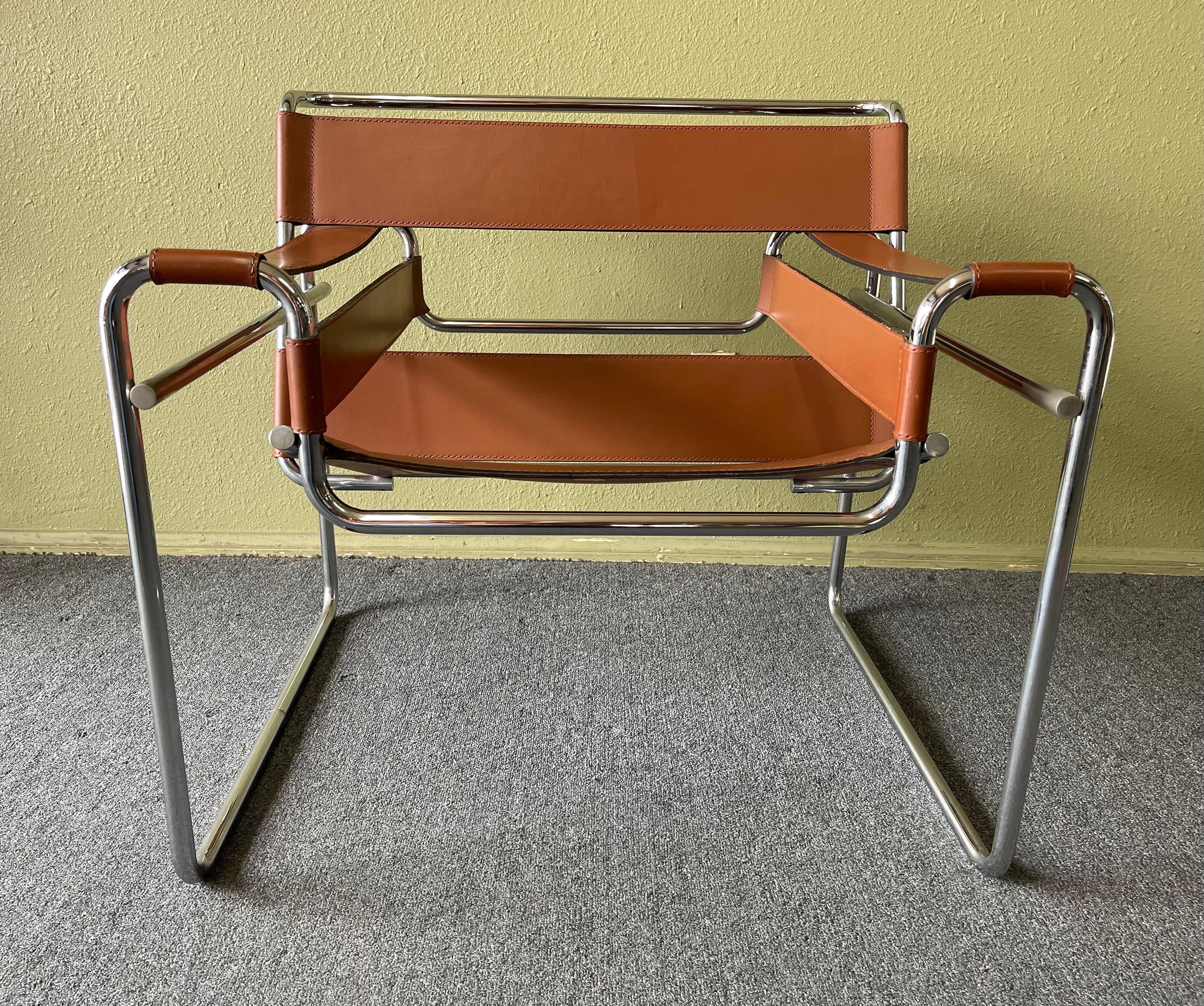 Pair of Vintage Wassily Chairs by Marcel Breuer for Stendig / Gavina 1