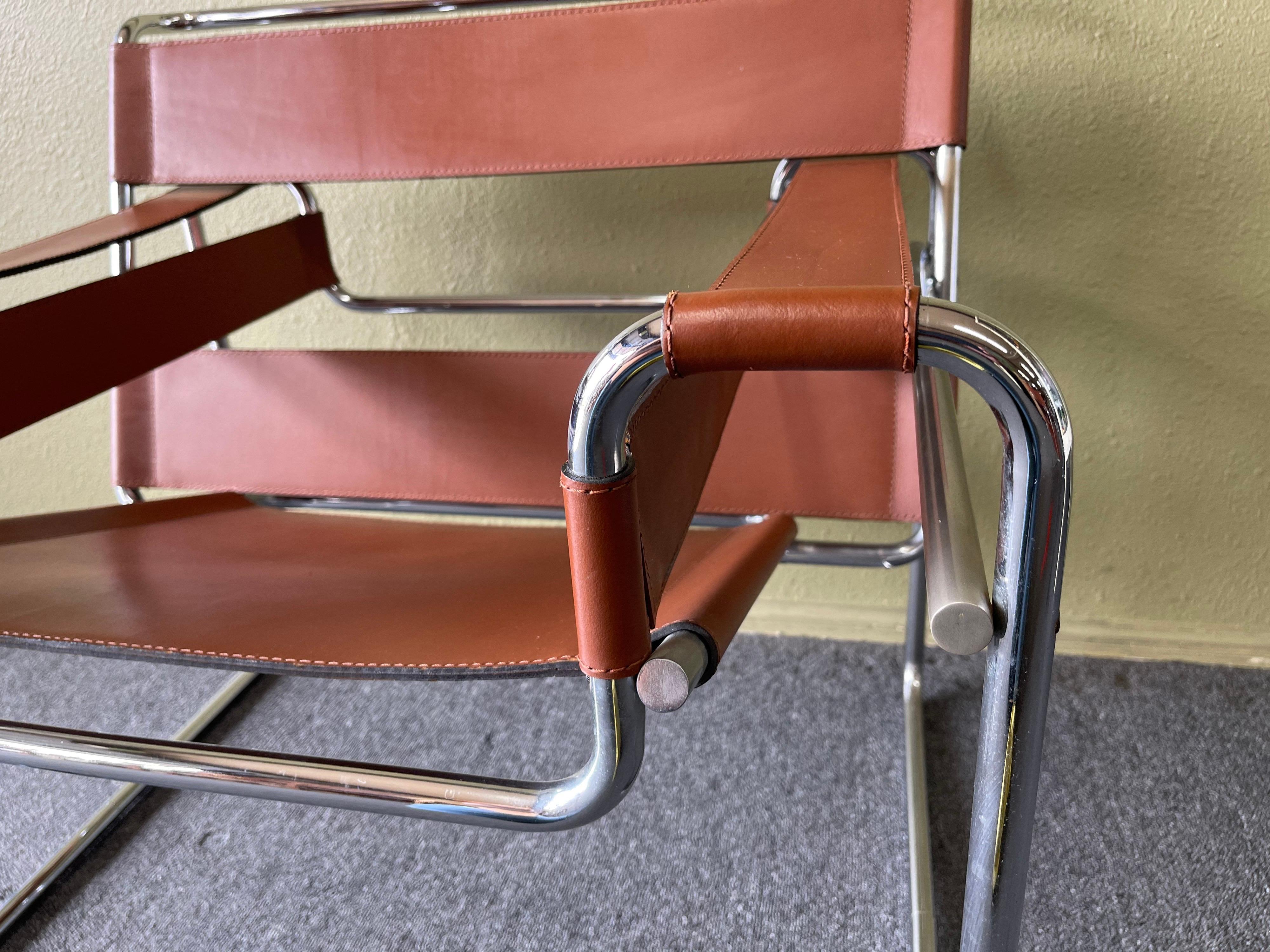 Pair of Vintage Wassily Chairs by Marcel Breuer for Stendig / Gavina 3