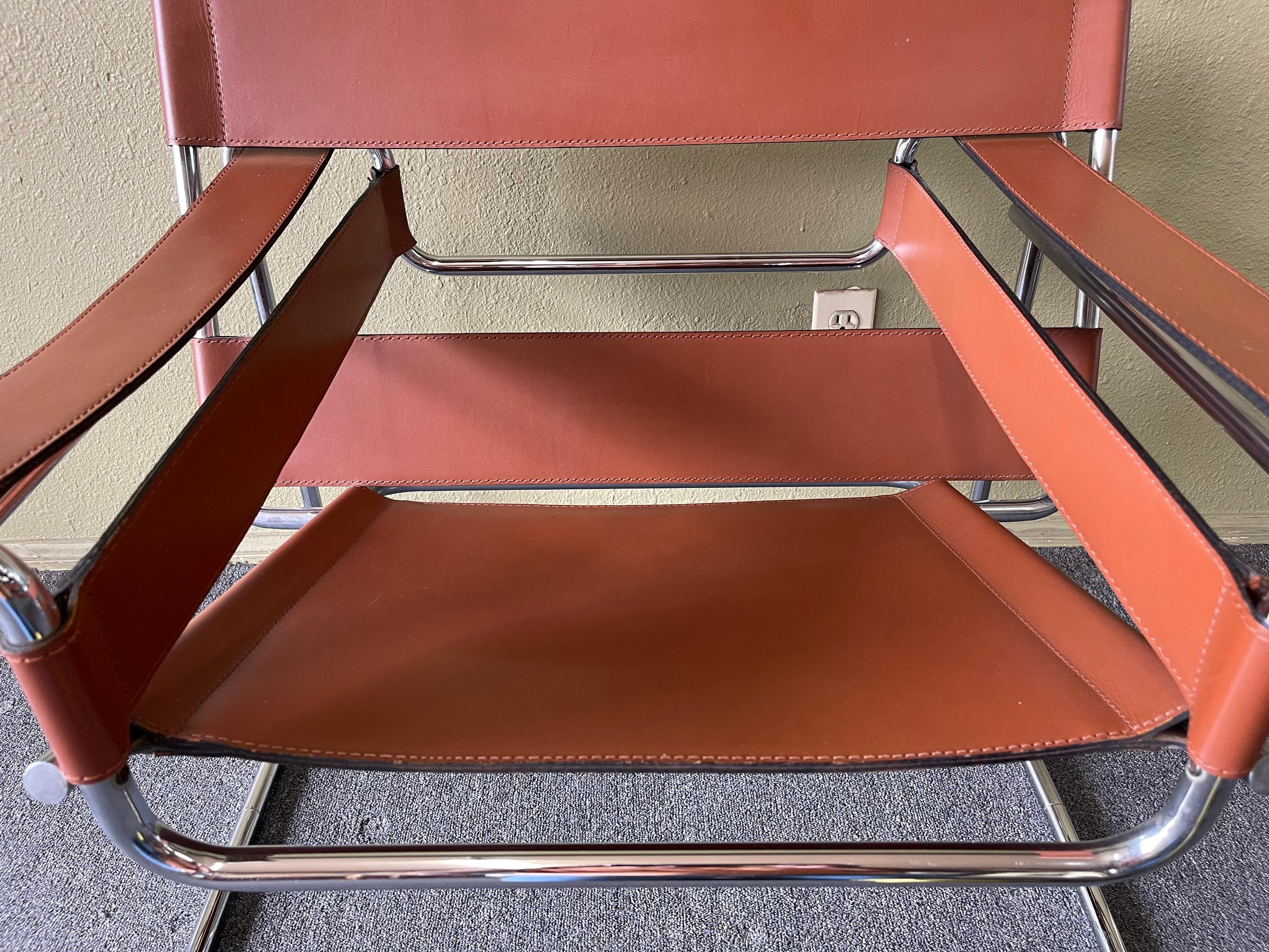 Pair of Vintage Wassily Chairs by Marcel Breuer for Stendig / Gavina 4