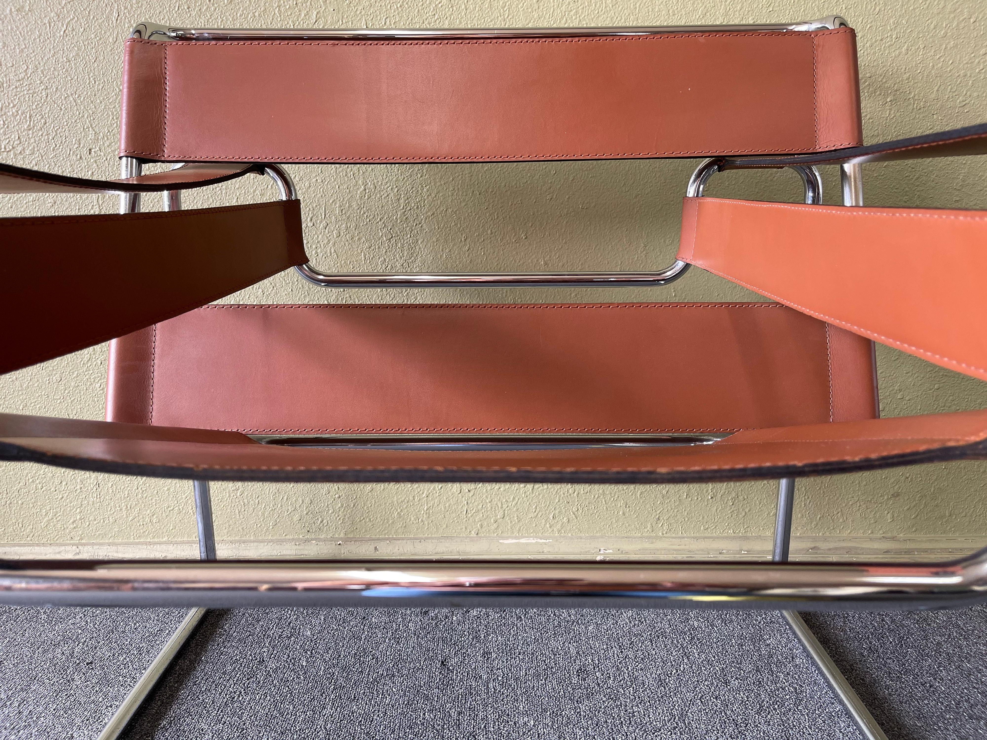 Pair of Vintage Wassily Chairs by Marcel Breuer for Stendig / Gavina 5