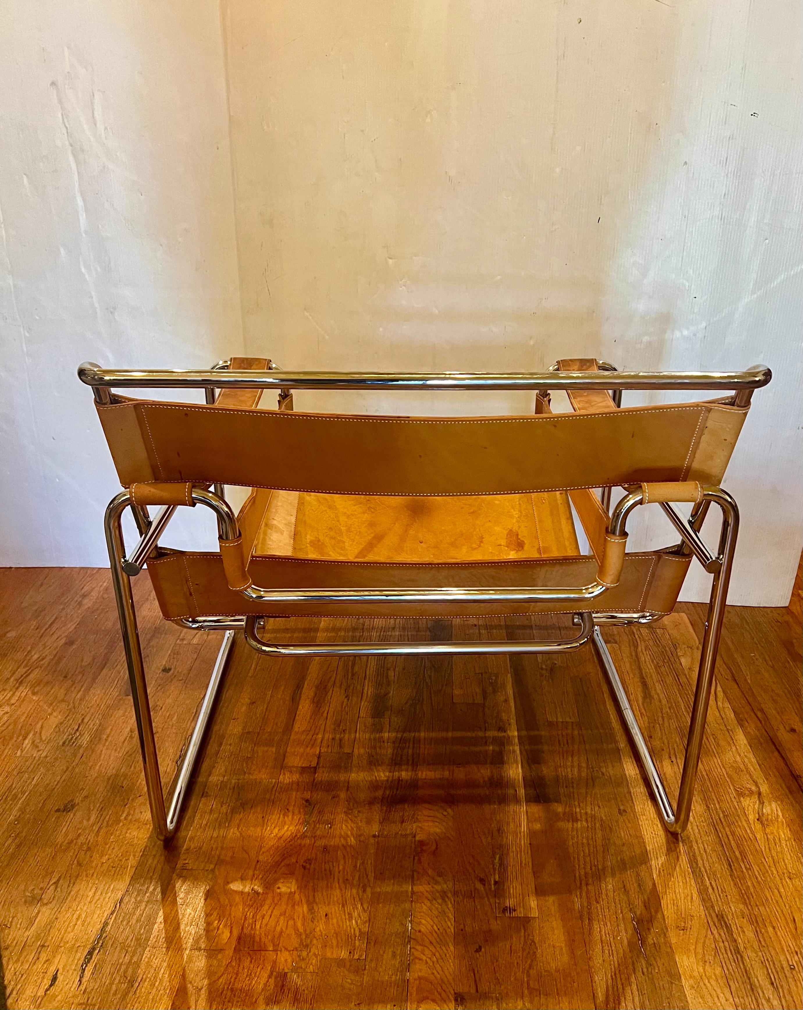 Mid-Century Modern Pair of Vintage Wassily Chairs by Marcel Breuer for Stendig / Gavina