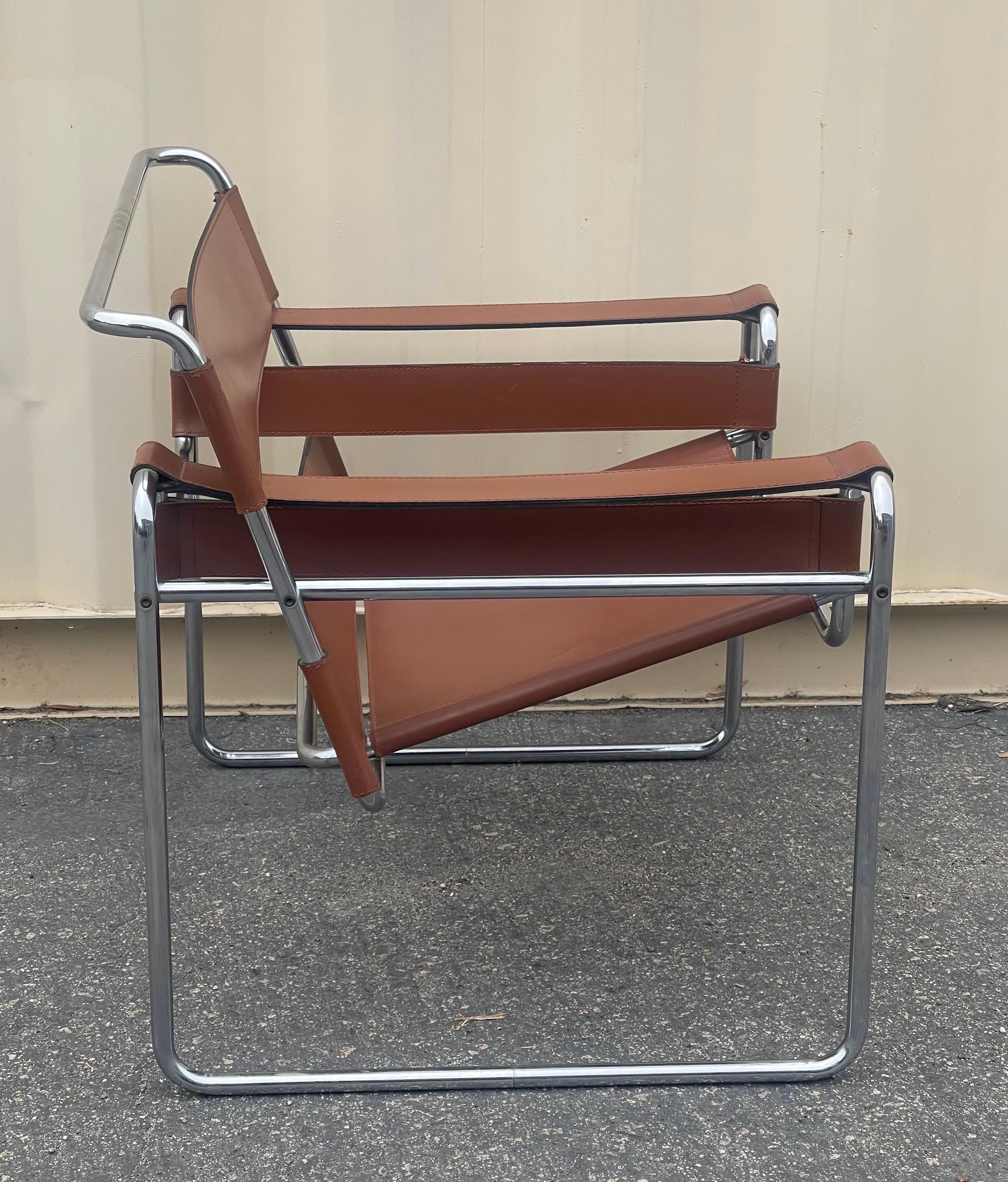 Pair of Vintage Wassily Chairs by Marcel Breuer for Stendig / Gavina 1