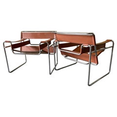 Pair of Vintage Wassily Chairs by Marcel Breuer for Stendig / Gavina