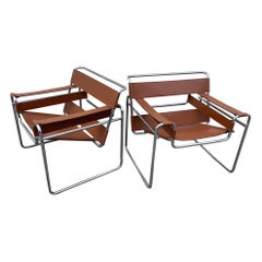Coppia di sedie vintage Wassily di Marcel Breuer per Stendig / Gavina