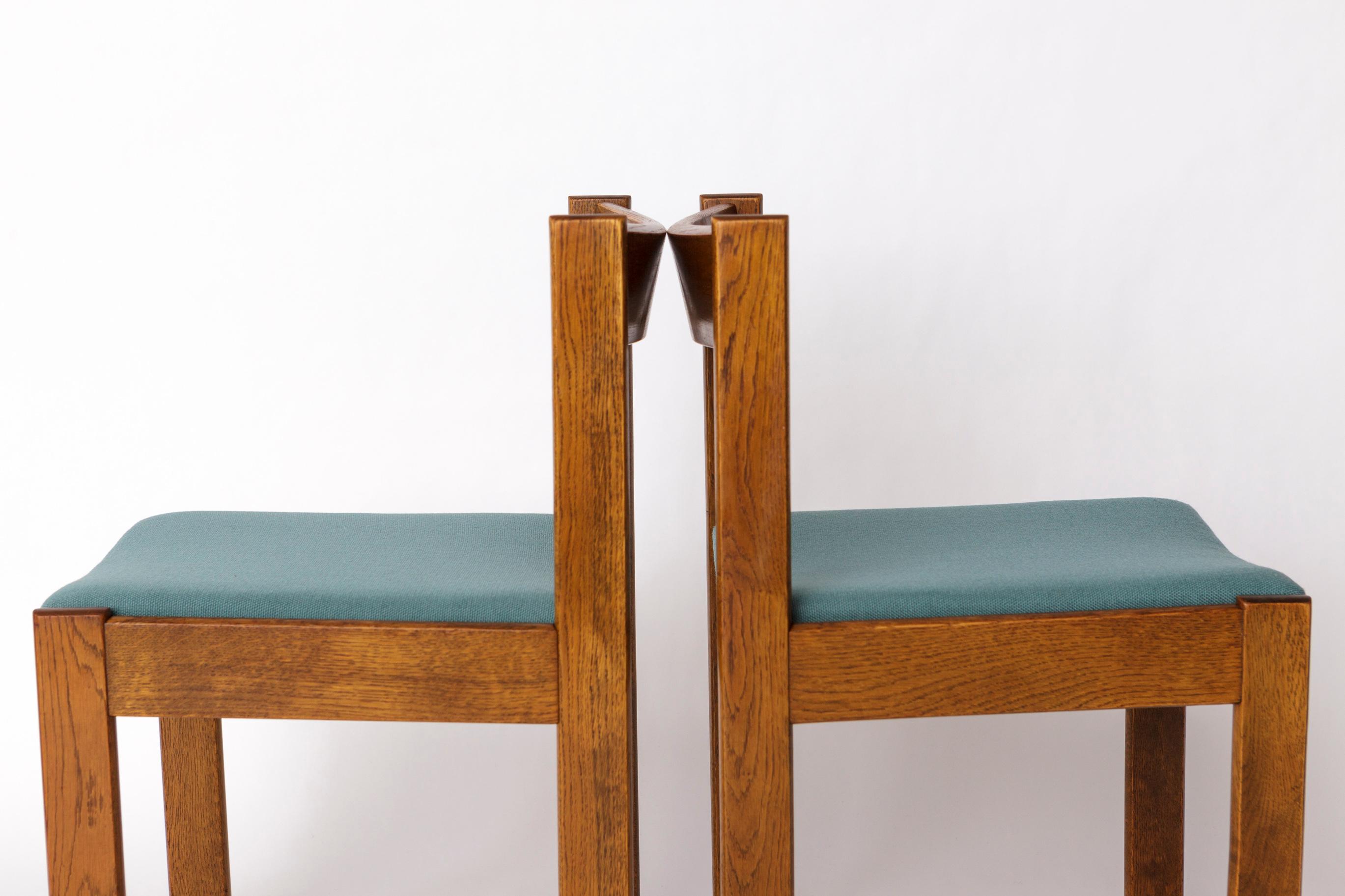 Pareja de sillas de comedor Wenzel Vintage, diseño alemán de los años 70 - Reformadas, abeto Alemán en venta