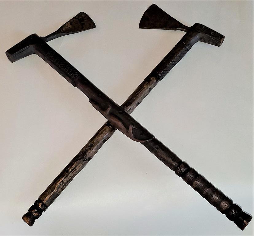 Pair of Vintage West African Axes 2