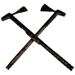 Pair of Antique West African Axes