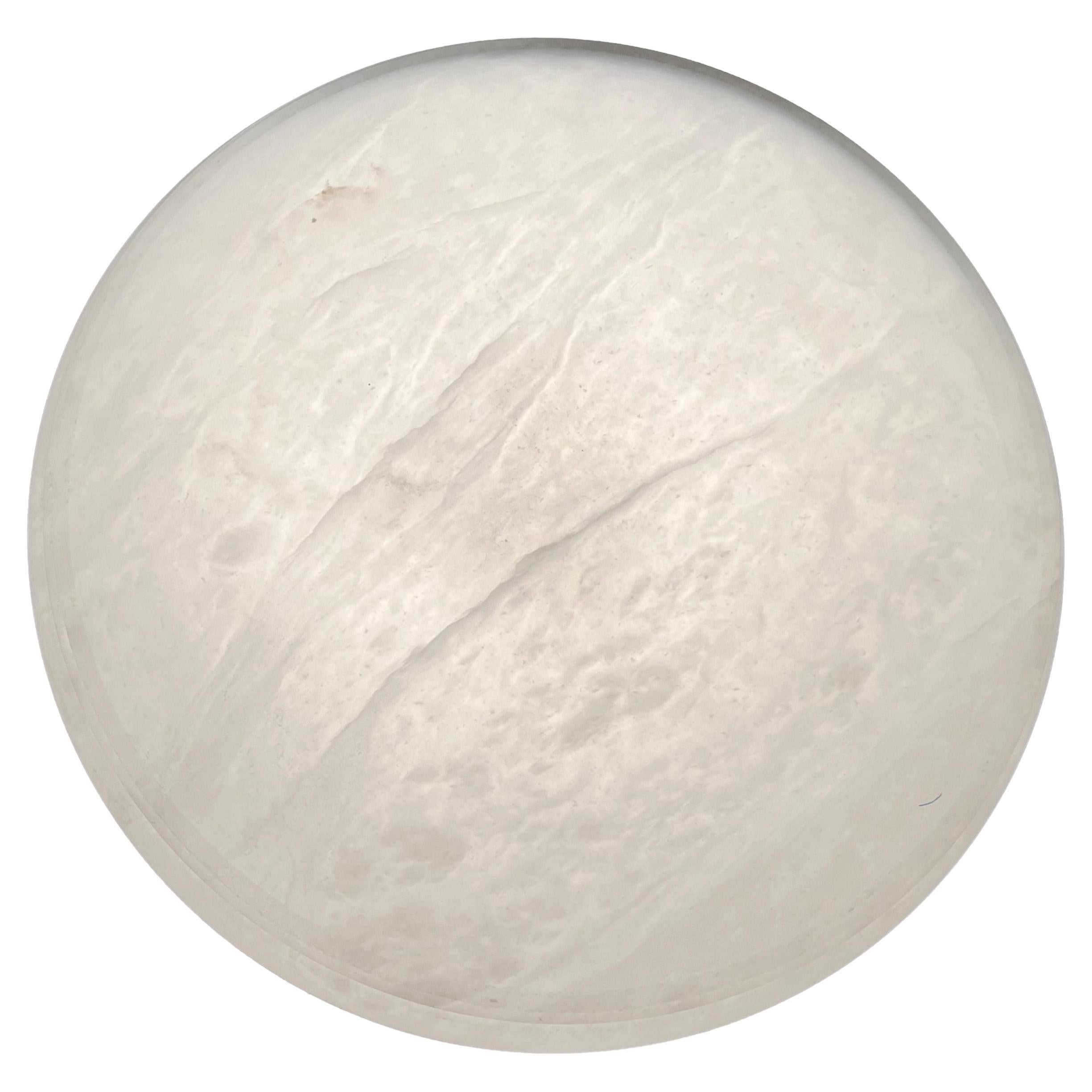 Paar weiße Alabaster-Leuchten im Vintage-Stil, einzeln verkauft