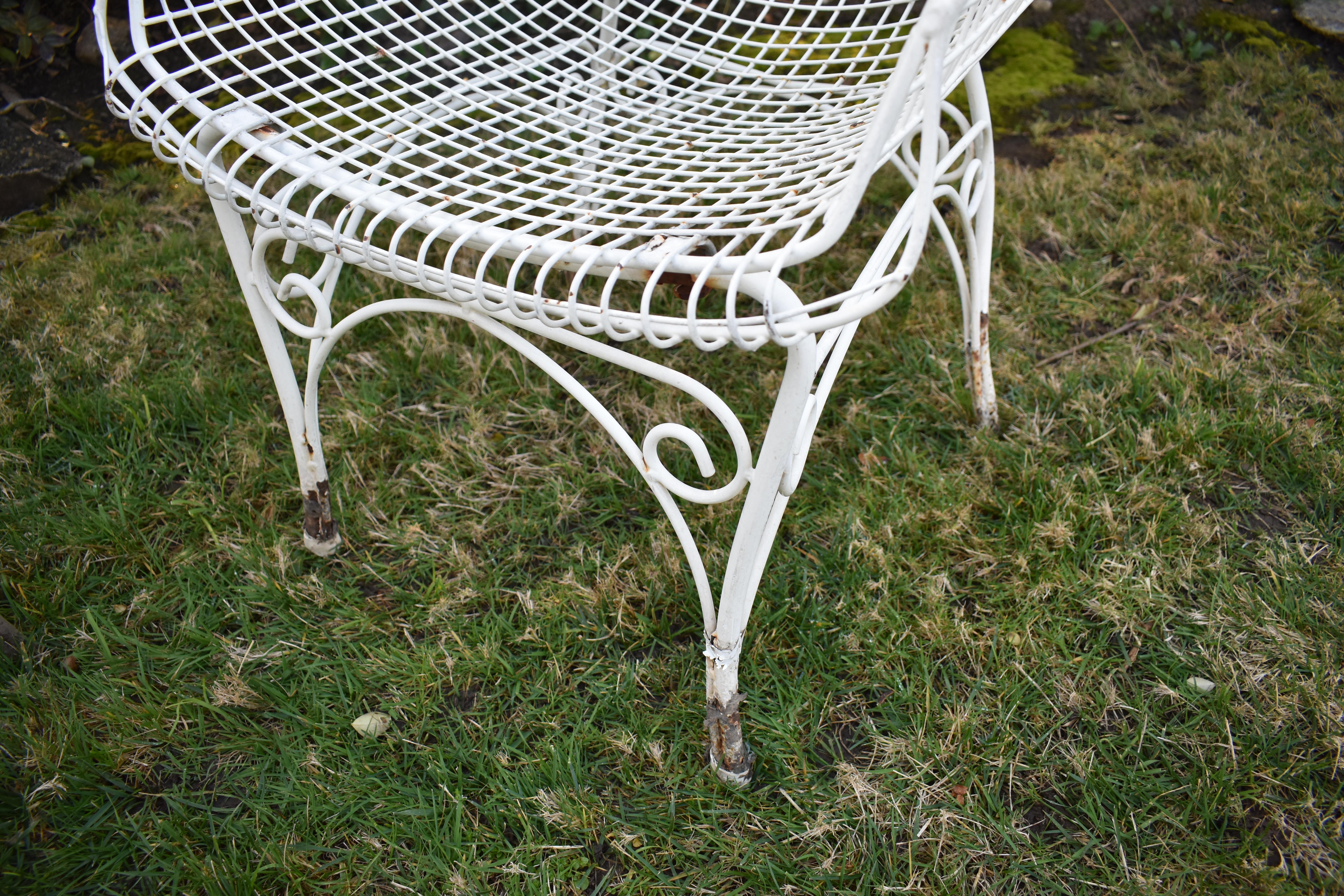 wire garden chairs