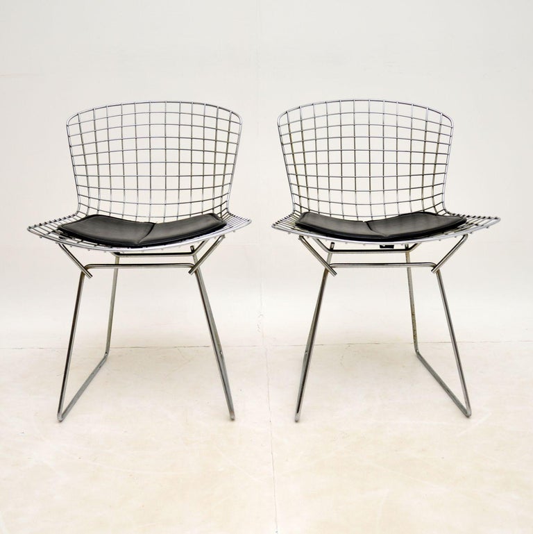 Pair of Vintage Wire Chairs by Harry Bertoia at 1stDibs harry bertoia wire chair, bertoia