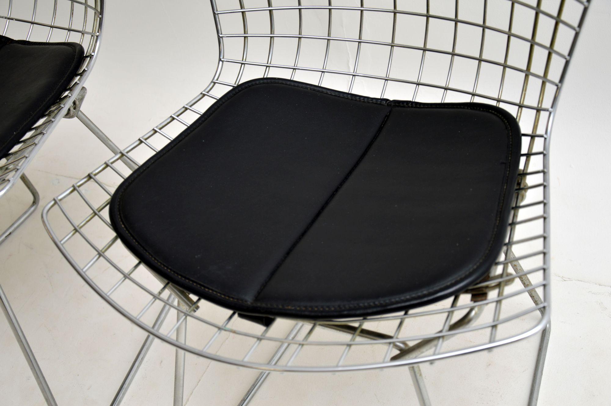 20th Century Pair of Vintage Wire Chairs by Harry Bertoia