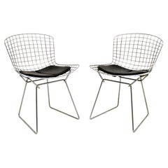 Pair of Vintage Wire Chairs by Harry Bertoia