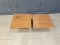 Pair of vintage wooden coffee or side tables, 1960s