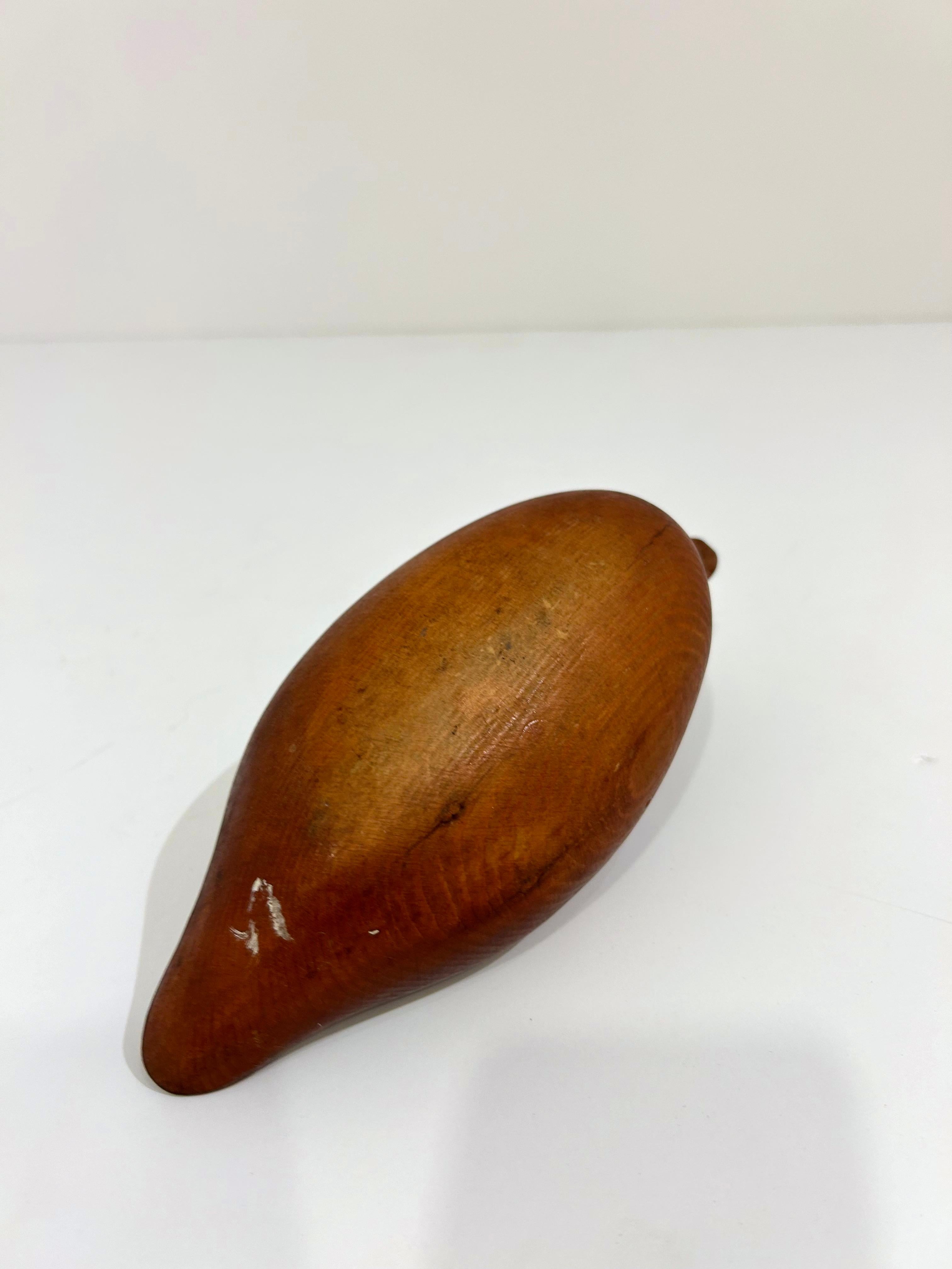 Pair of Vintage Wooden Duck Decoys For Sale 6