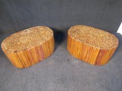 Pair of Vintage Wooden End Tables