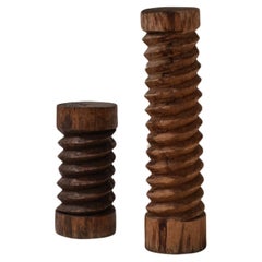 Pair of Vintage Wooden Wine Screws, France