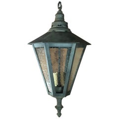 Pair of Vintage Zinc Lanterns