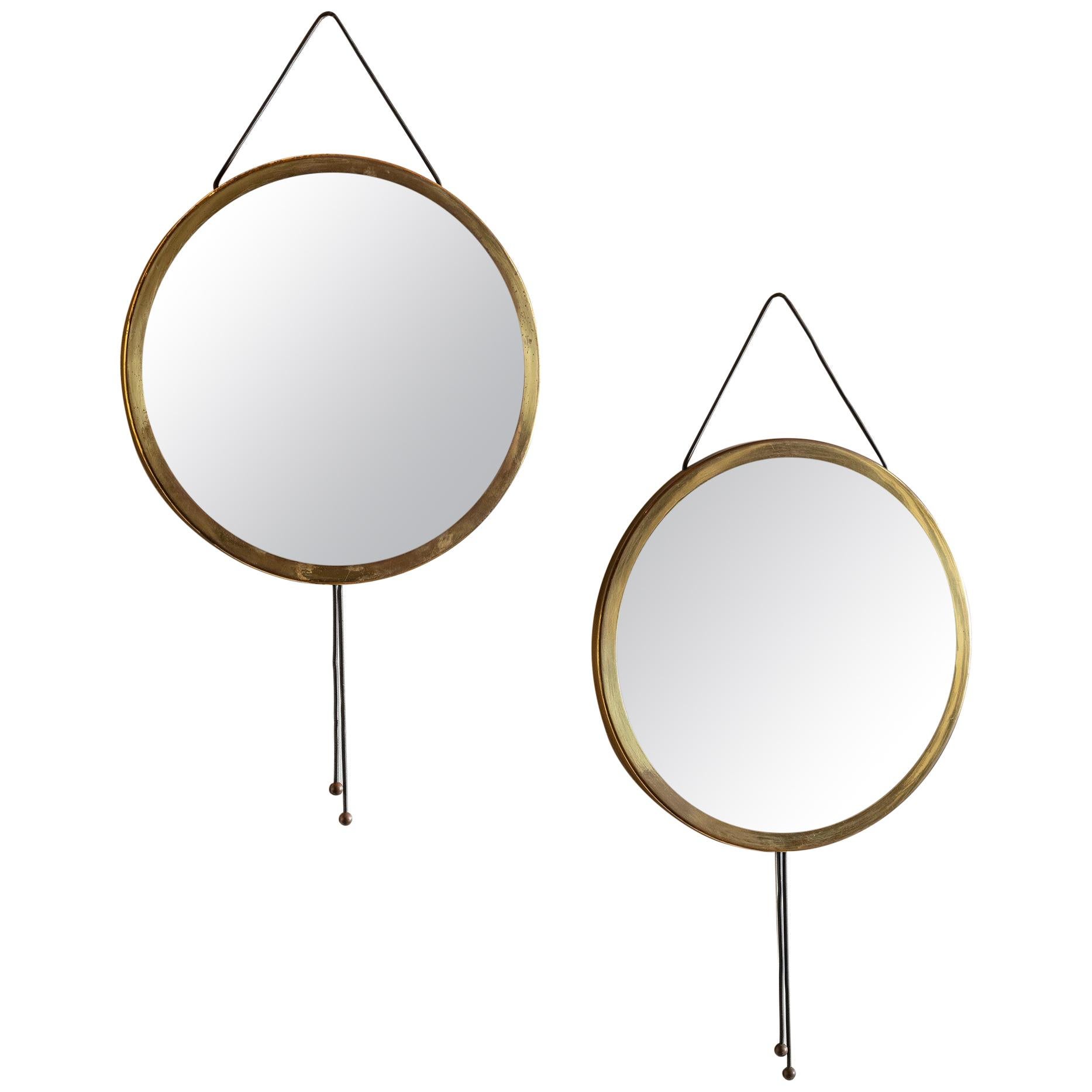 Pair of Vipera Mirrors by Corrado Corradi Dell 'Acqua