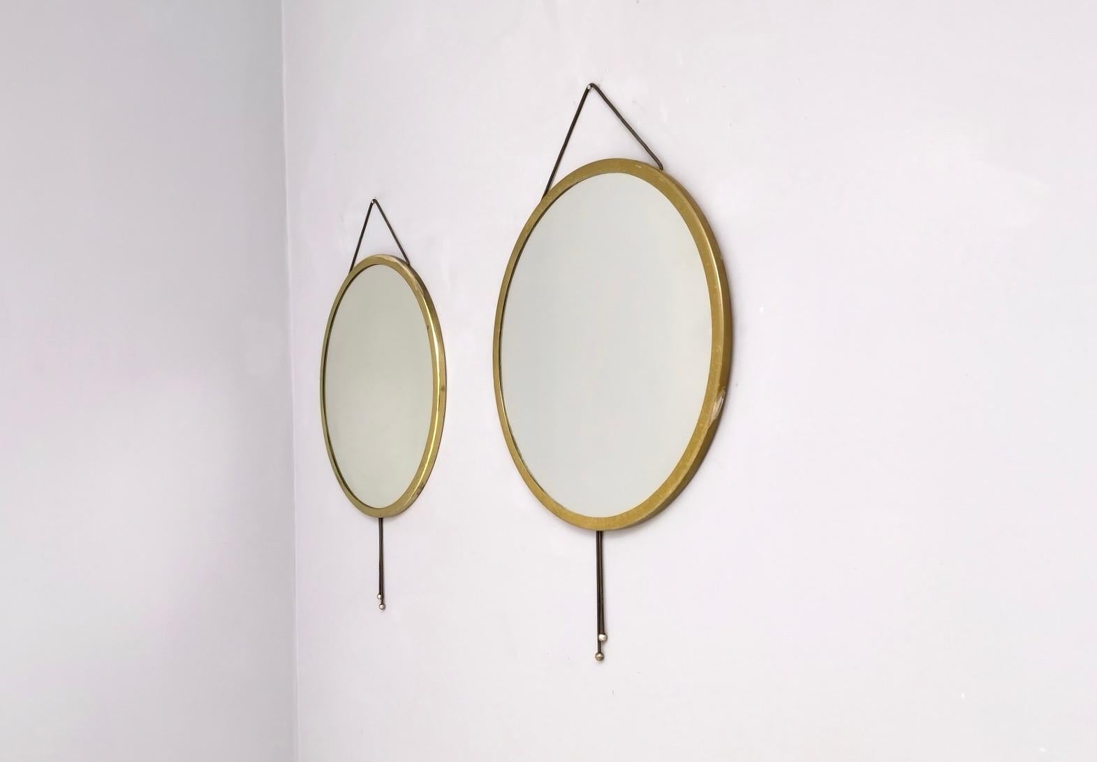 Italian Pair of “Vipera” Wall Mirrors by Corrado Corradi dell' Acqua, Italy, circa 1960s