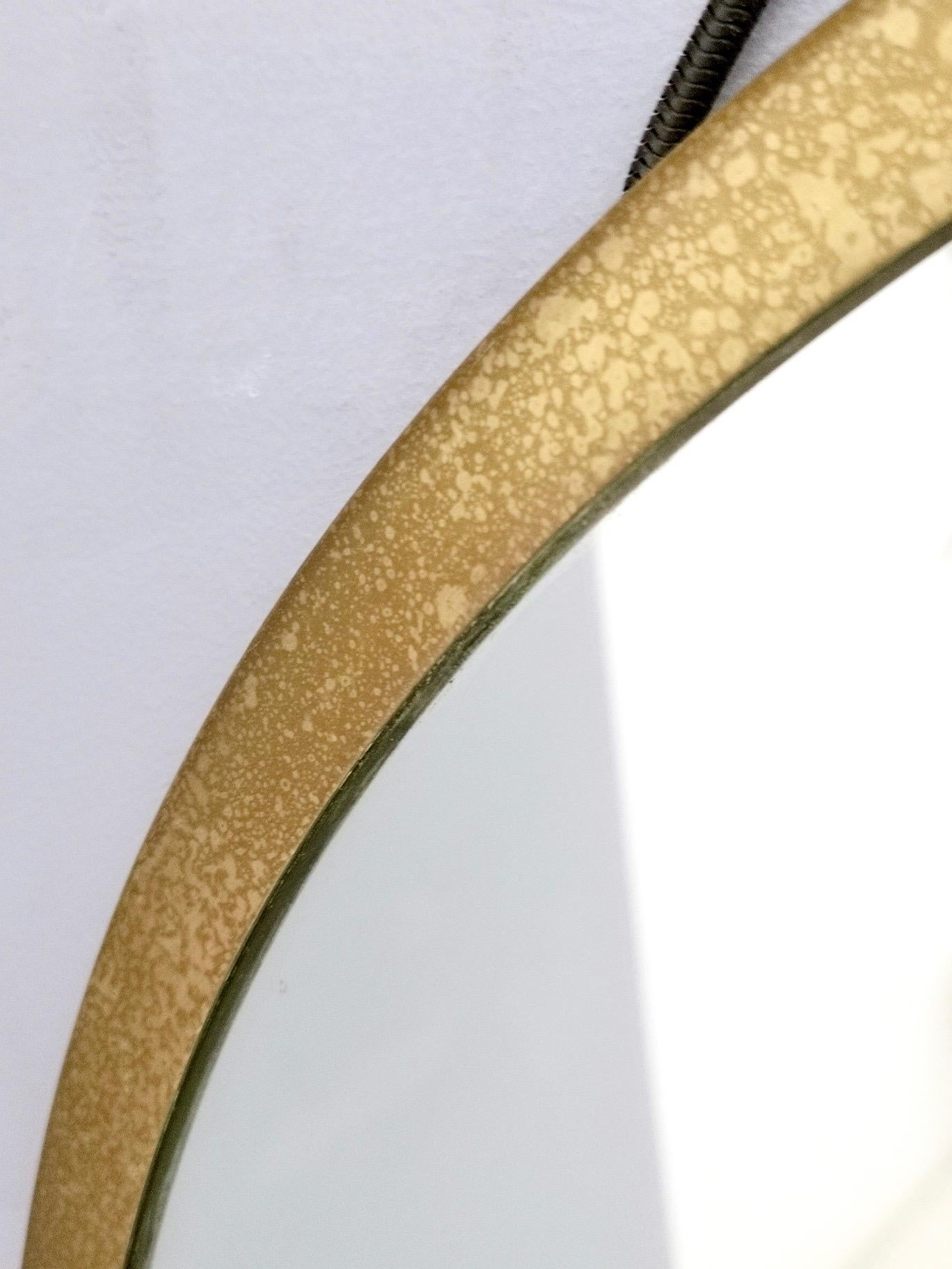 Brass Pair of “Vipera” Wall Mirrors by Corrado Corradi dell' Acqua, Italy, circa 1960s