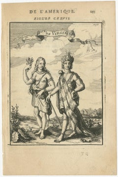 Pair of Virginia and Florida Natives, America – Ethnographic Engravings, 1683