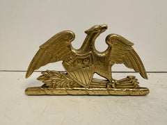Pair of Virginia Metalcrafters Brass Eagle Bookends