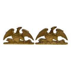 Pair of Virginia Metalcrafters Brass Eagle Bookends