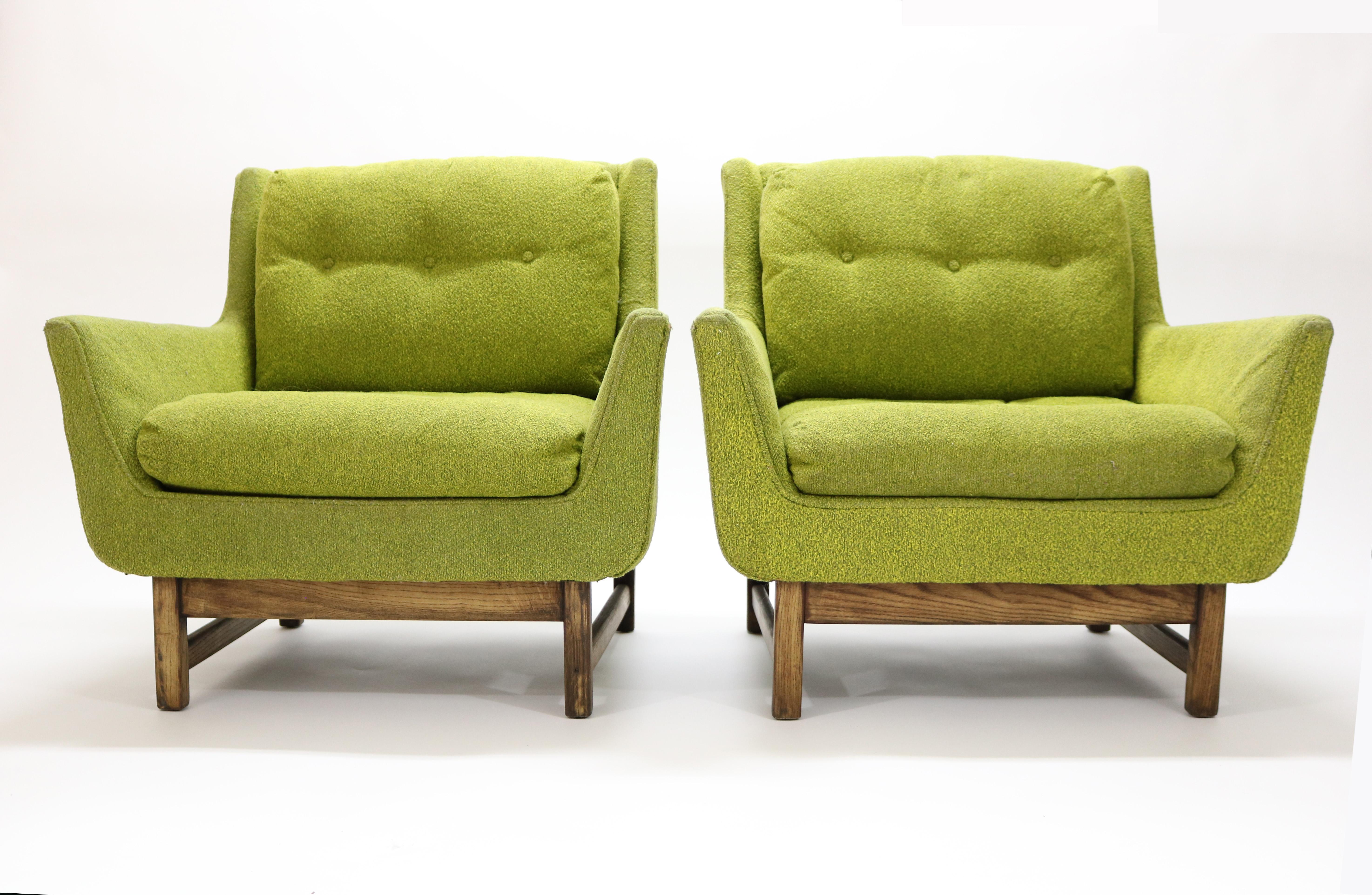 American Pair of Vista Lounge Chairs by Dan Johnson for Selig