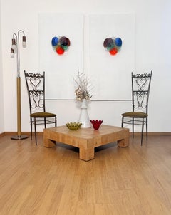 Pair of Vistosi Sconces, 10 Multicolored Murano Glasses