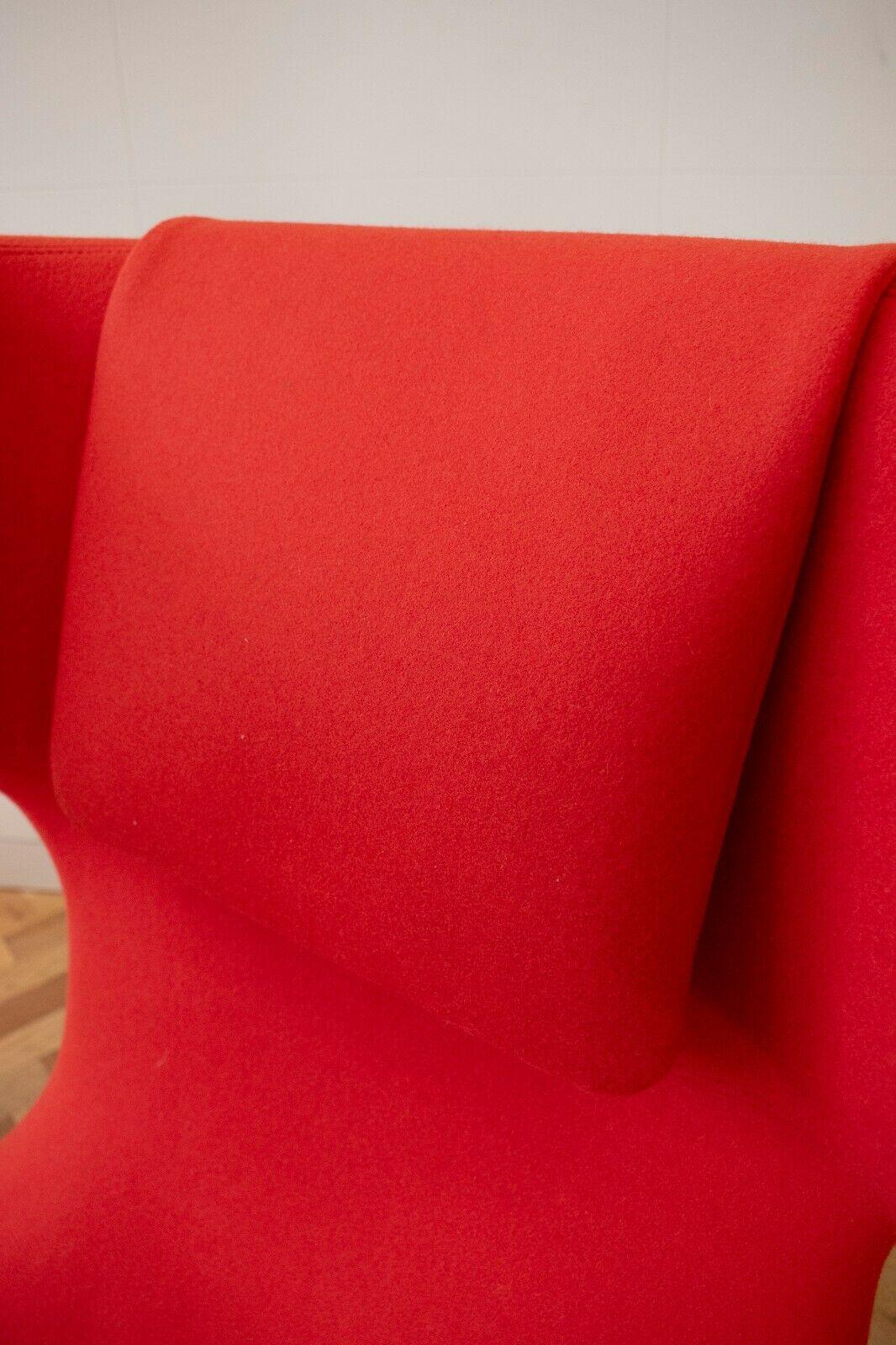 Contemporary Pair of Vitra Grand Repos Red Lounge Chair by Antonio Citterio