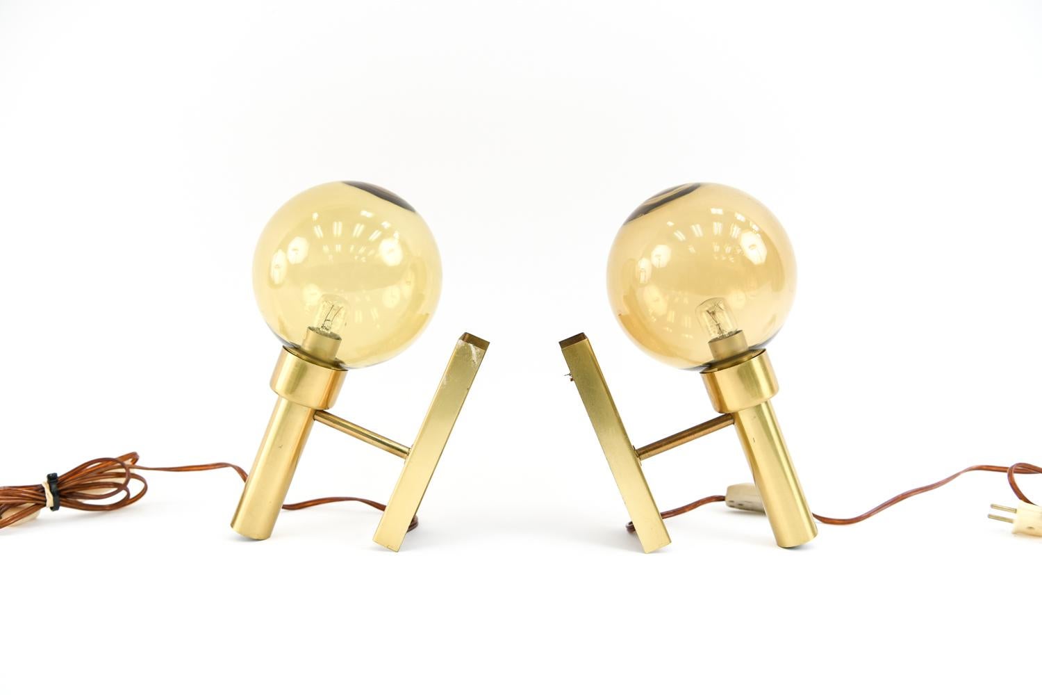 Mid-20th Century Pair of Vitrika Bodega Sconces in the Style of Hans Agne Jakobsson For Sale