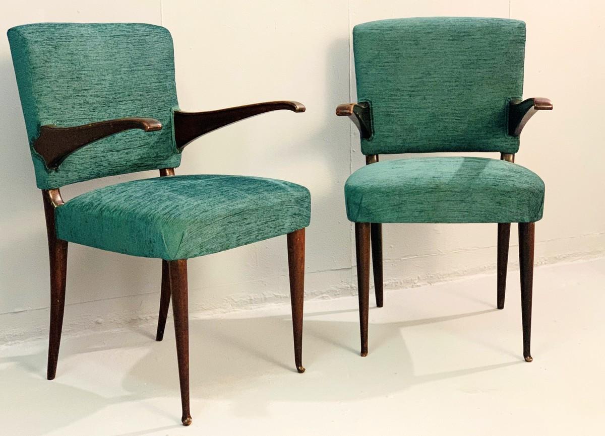 Pair of Vittorio Dassi armchairs, 1950s.