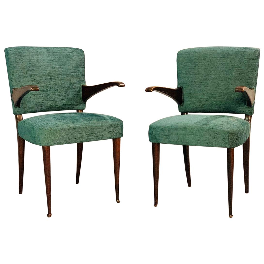 Paire de fauteuils Vittorio Dassi:: années 1950