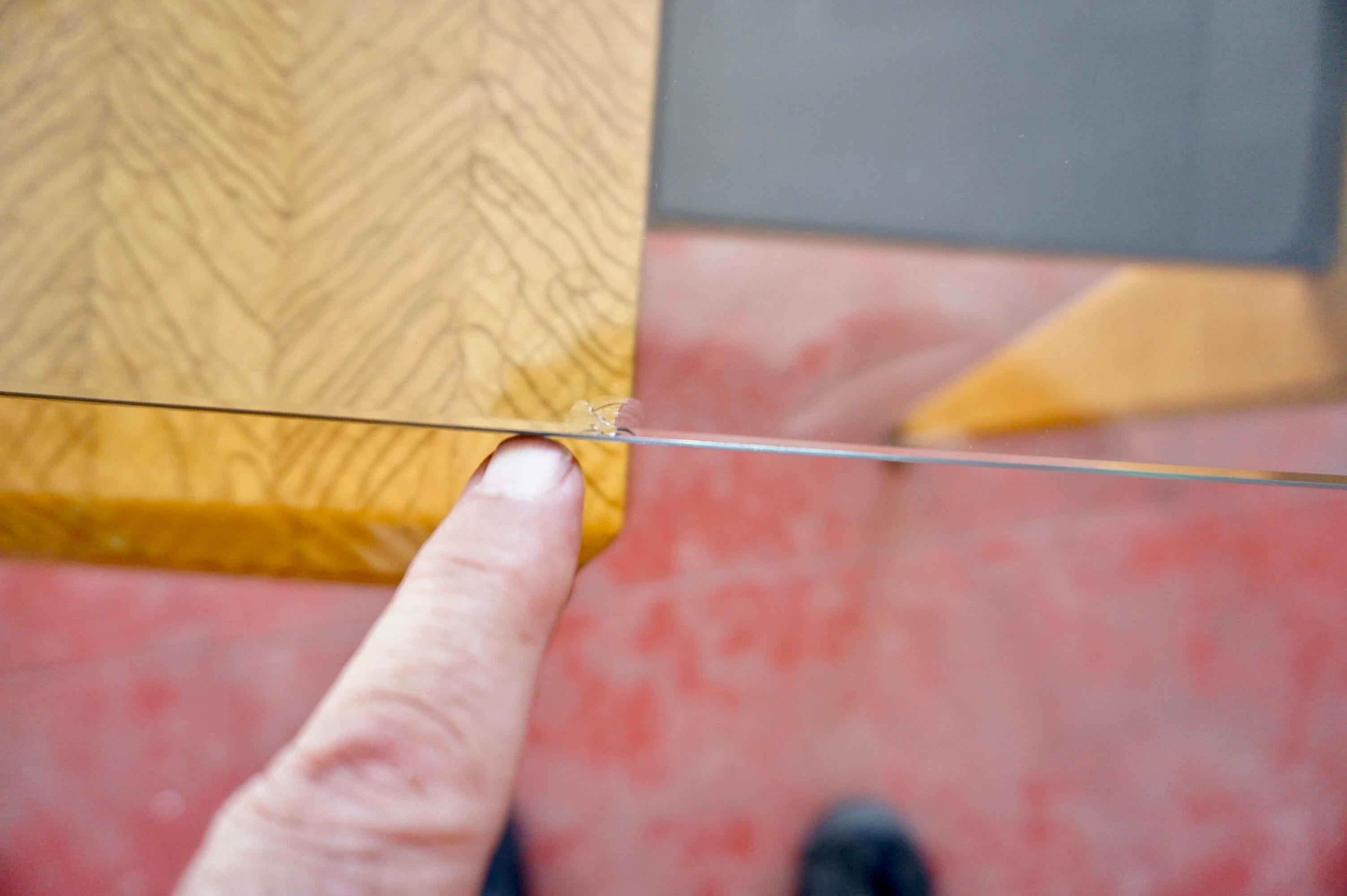 Paire de tables de chevet Vittorio Dassi, placage d'érable, laiton et verre, 1950 en vente 10