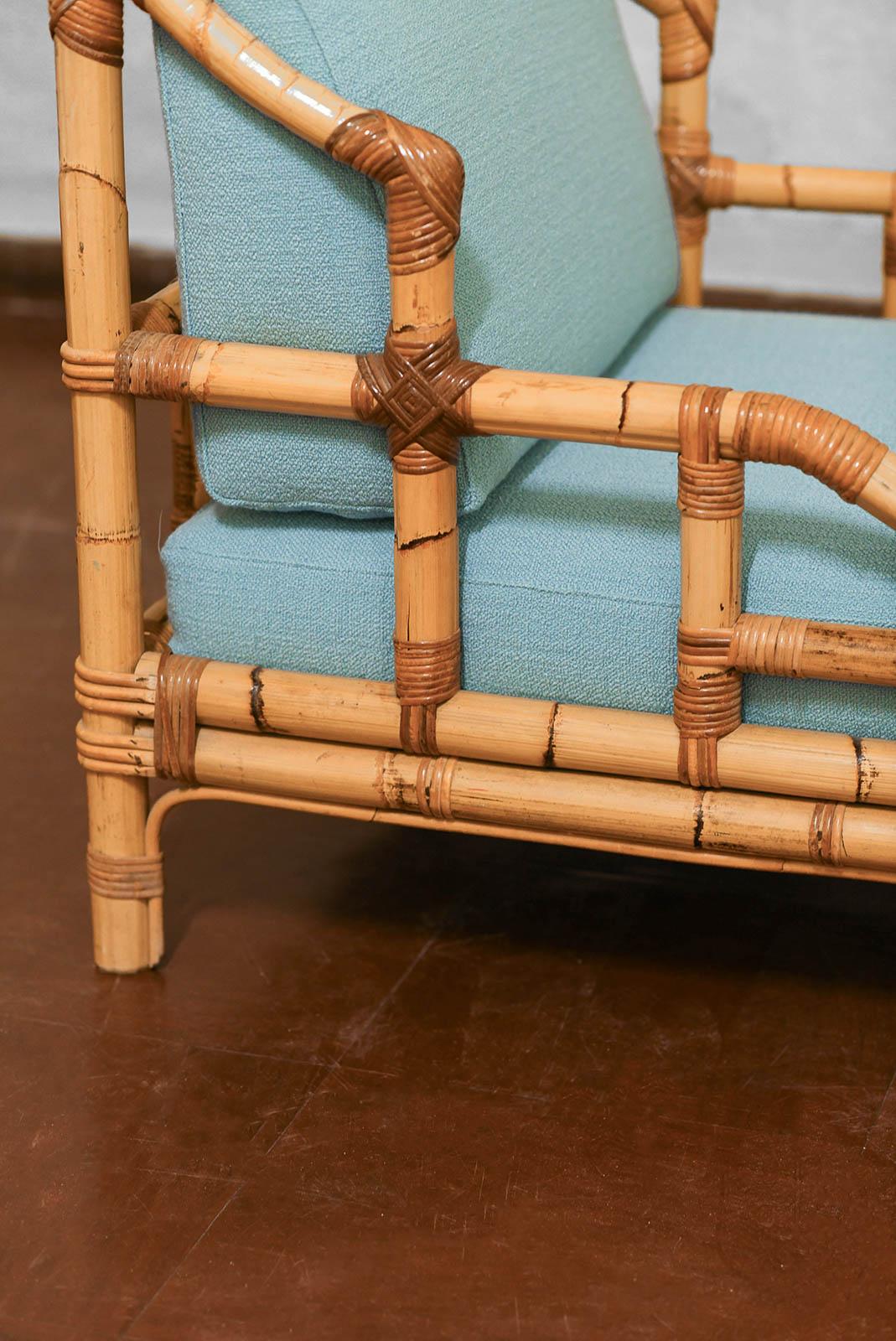 Paire de fauteuils Vivai Del Sud en rotin, Italie 1970 en vente 5