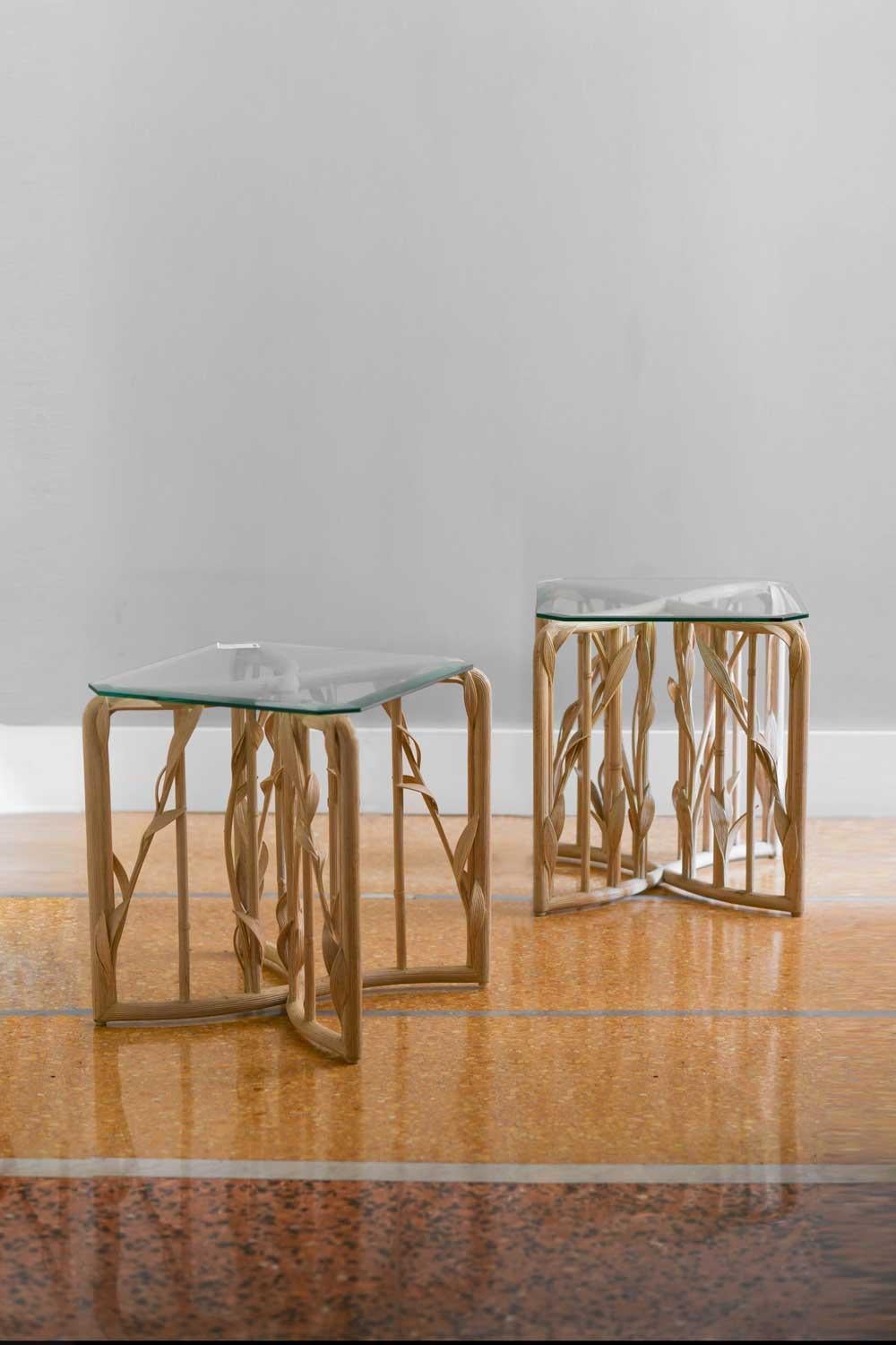 PAIR OF VIVAI DEL SUD COFFEE TABLES, 1970
Product details
Made of wood and glass.
Dimensions 50L x 57H x 50 D cm