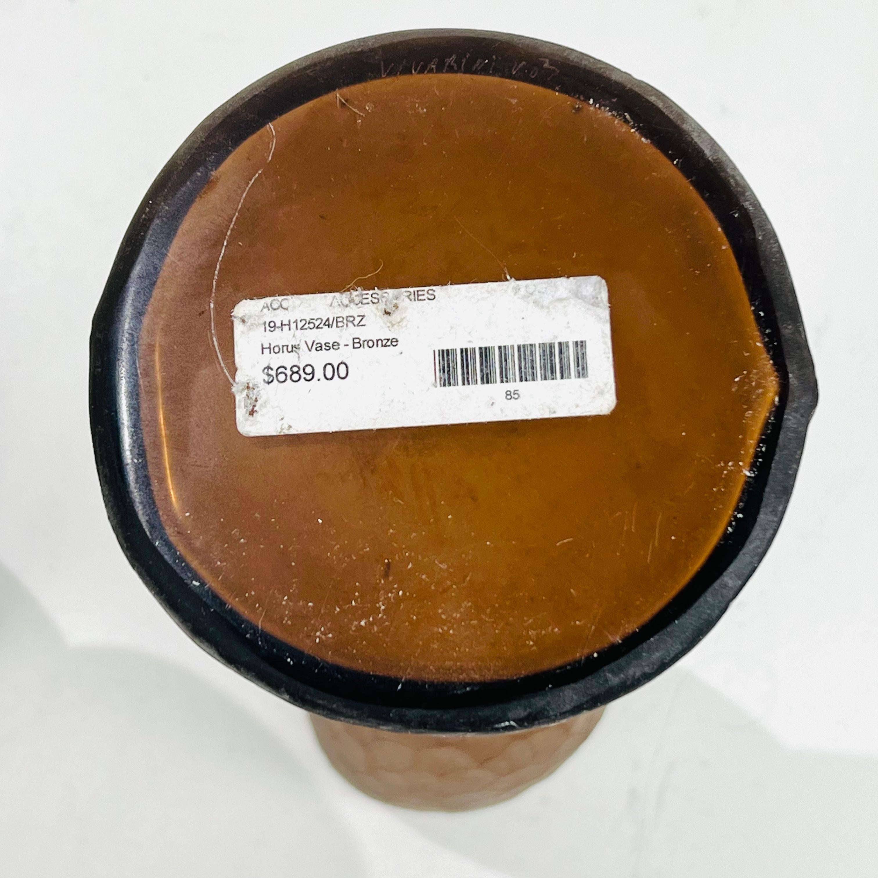 Coppia di vasi Vivarini in ambra smerigliata italiana in vendita 9