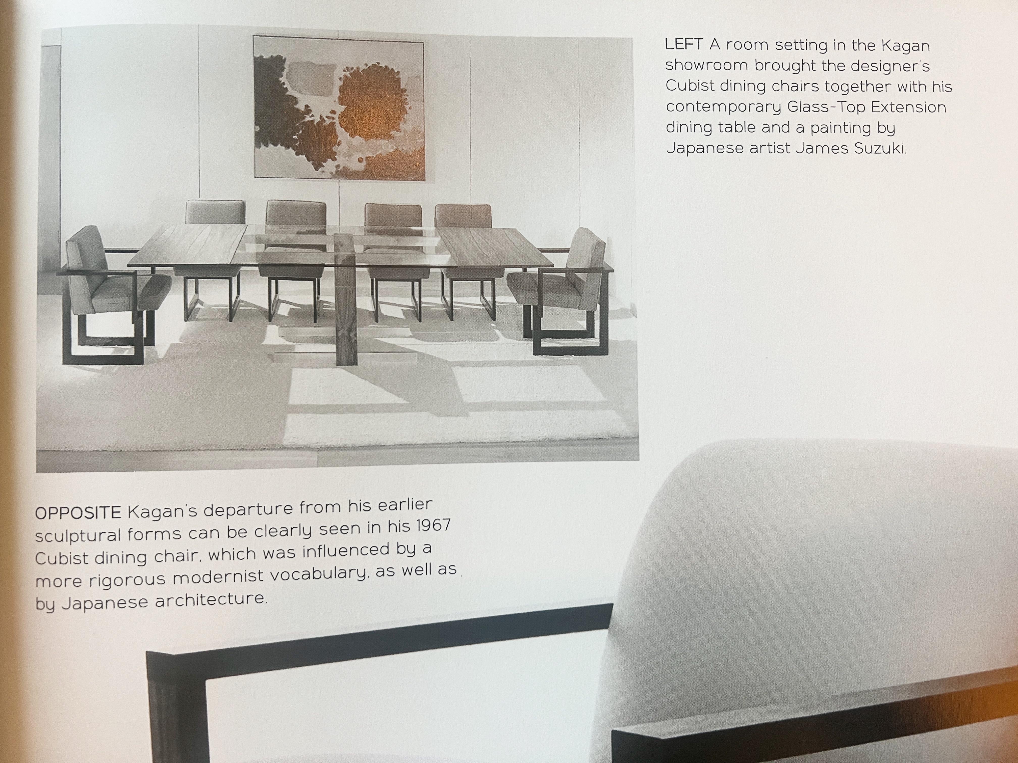 Pair of Vladimir Kagan 'Cubist' Side Chairs in Walnut, c 1967, New York 12