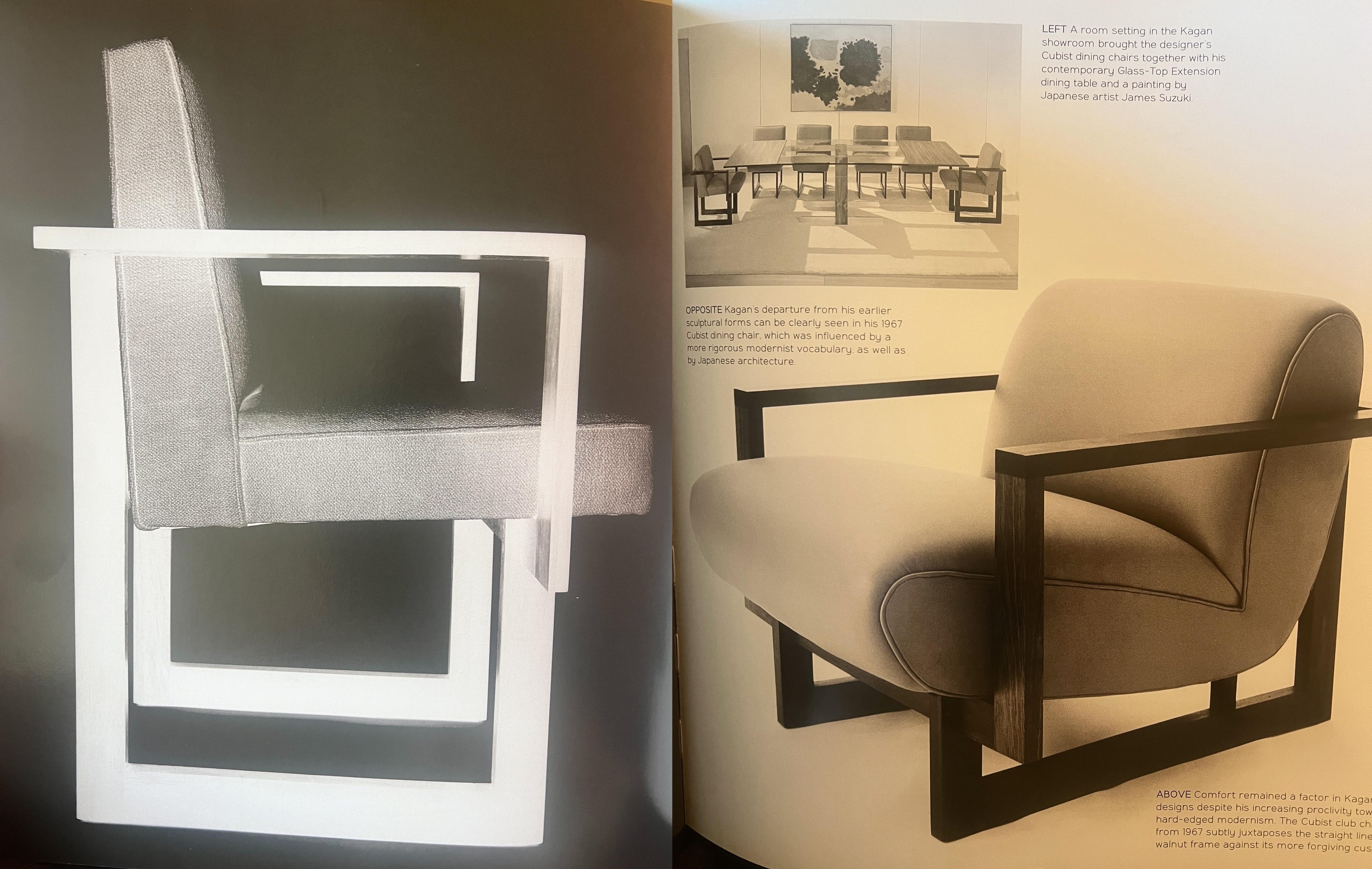 Pair of Vladimir Kagan 'Cubist' Side Chairs in Walnut, c 1967, New York 13