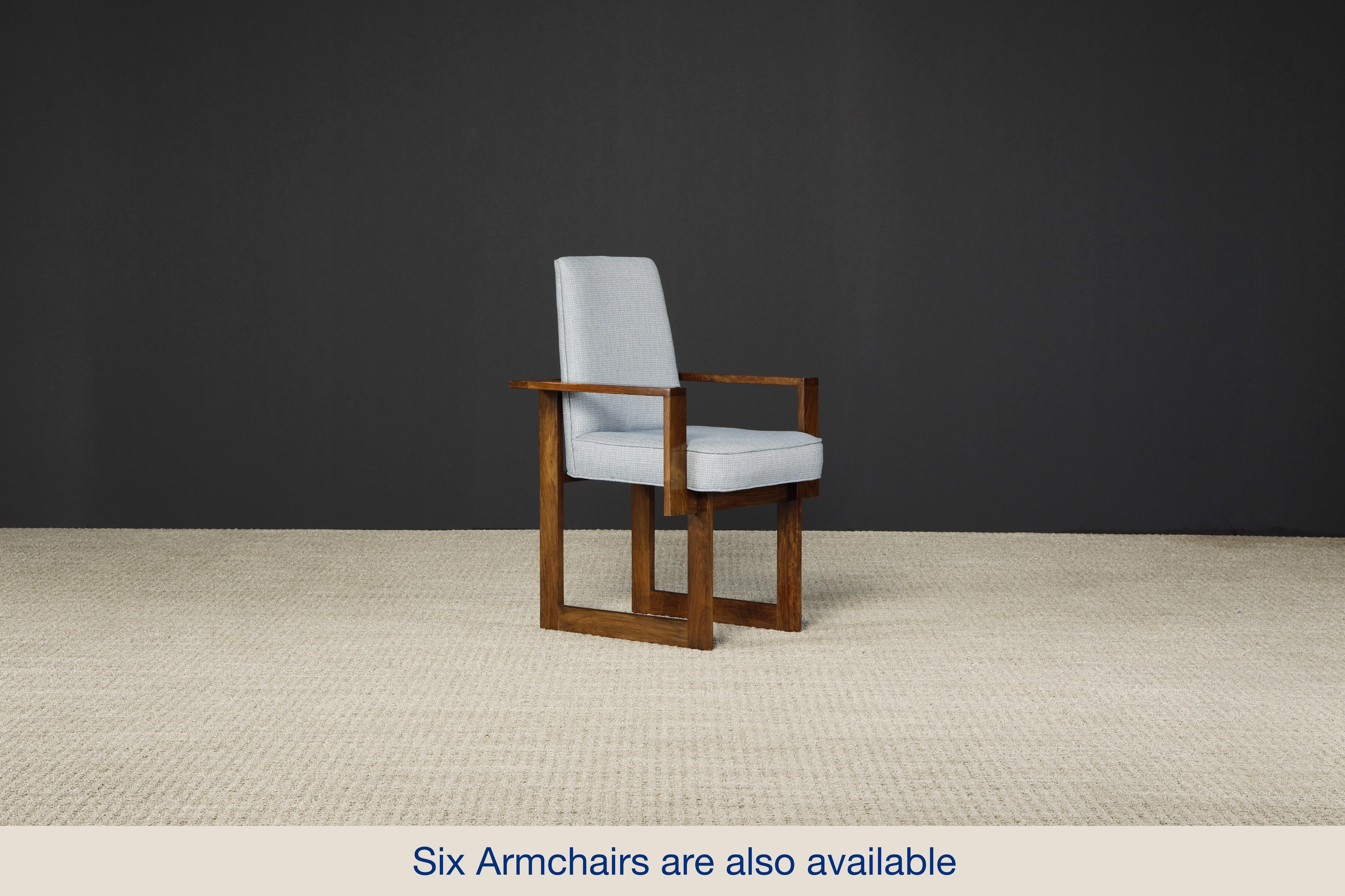 Pair of Vladimir Kagan 'Cubist' Side Chairs in Walnut, c 1967, New York 9