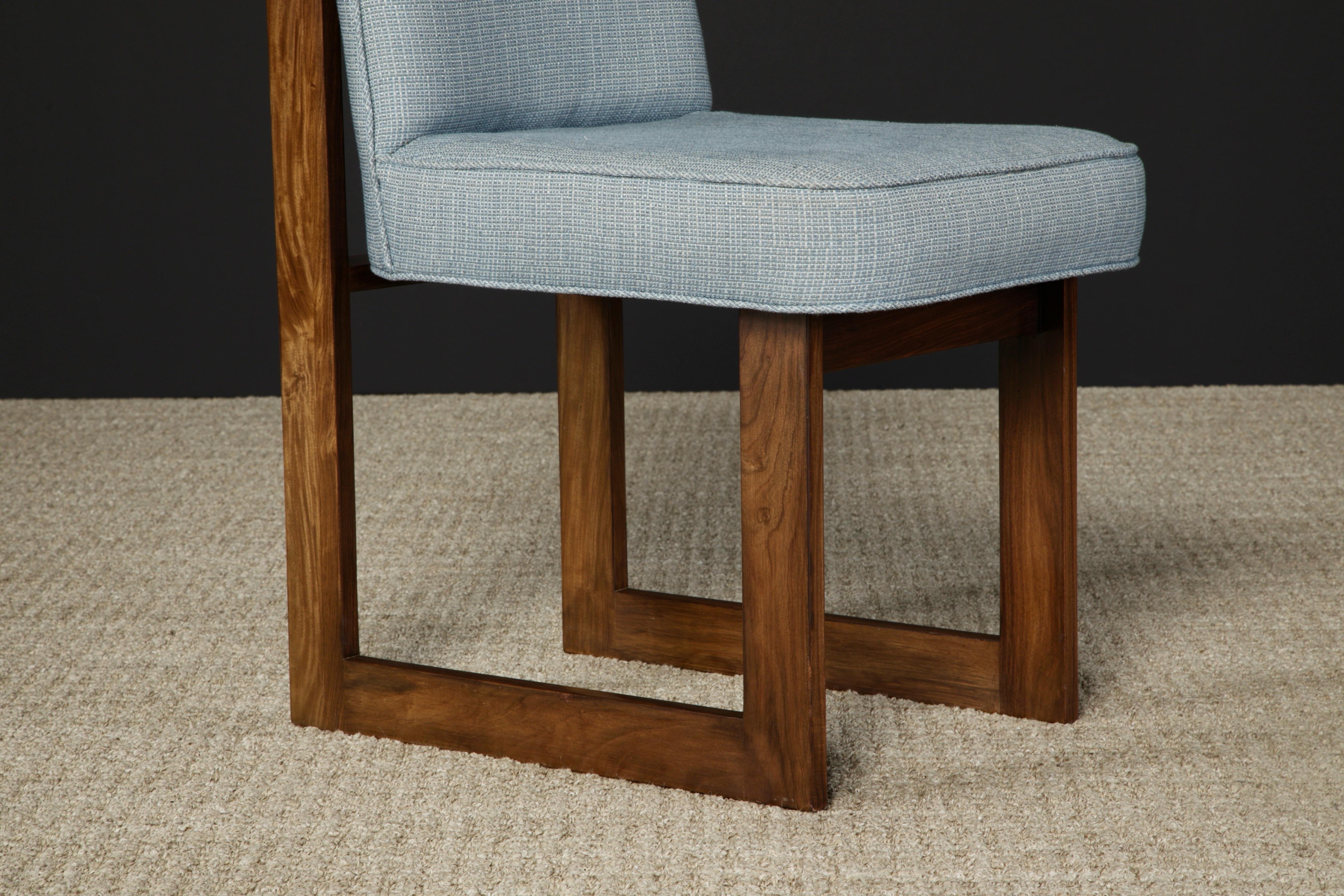 Pair of Vladimir Kagan 'Cubist' Side Chairs in Walnut, c 1967, New York In Good Condition In Los Angeles, CA
