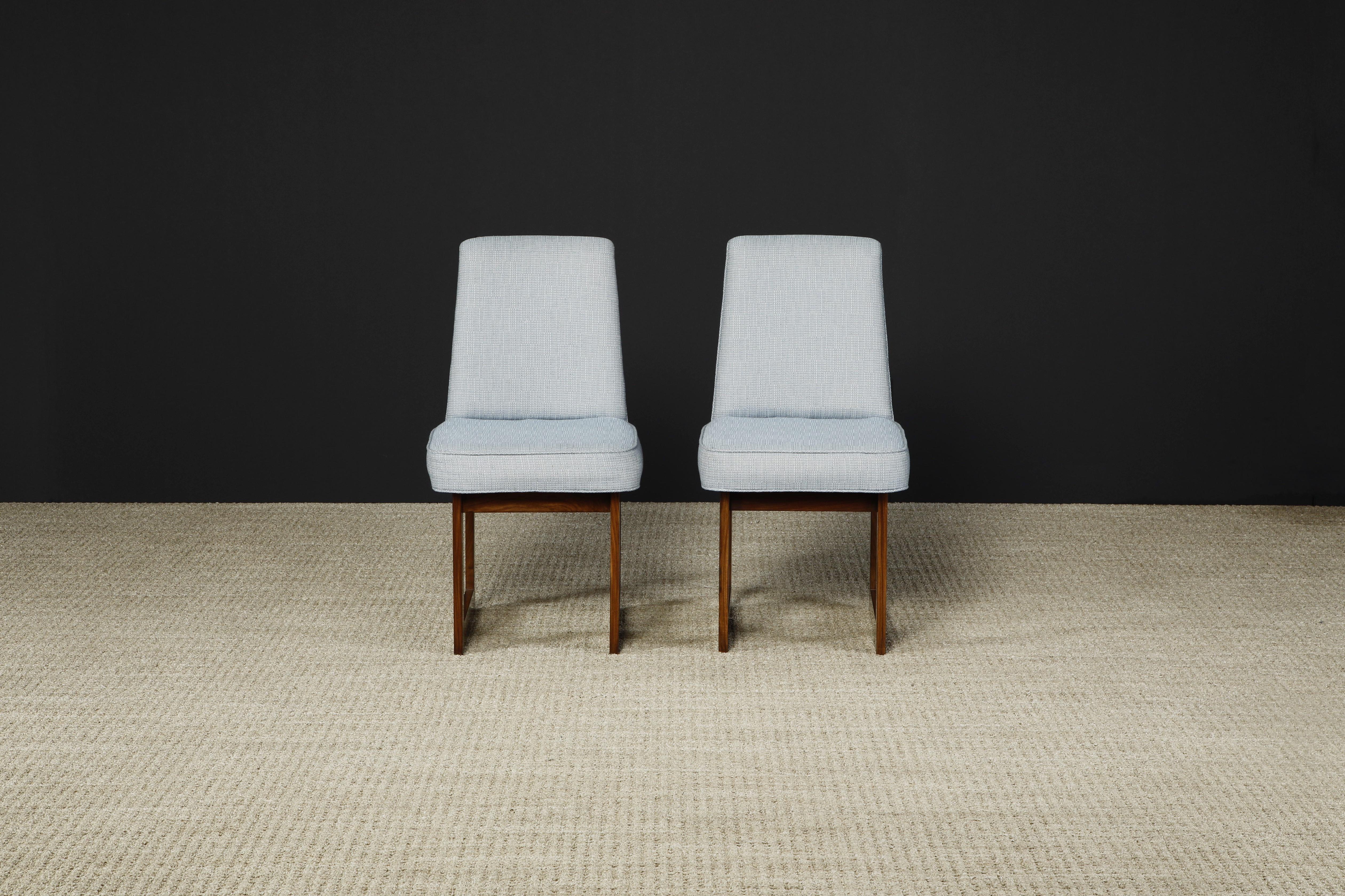 Mid-20th Century Pair of Vladimir Kagan 'Cubist' Side Chairs in Walnut, c 1967, New York