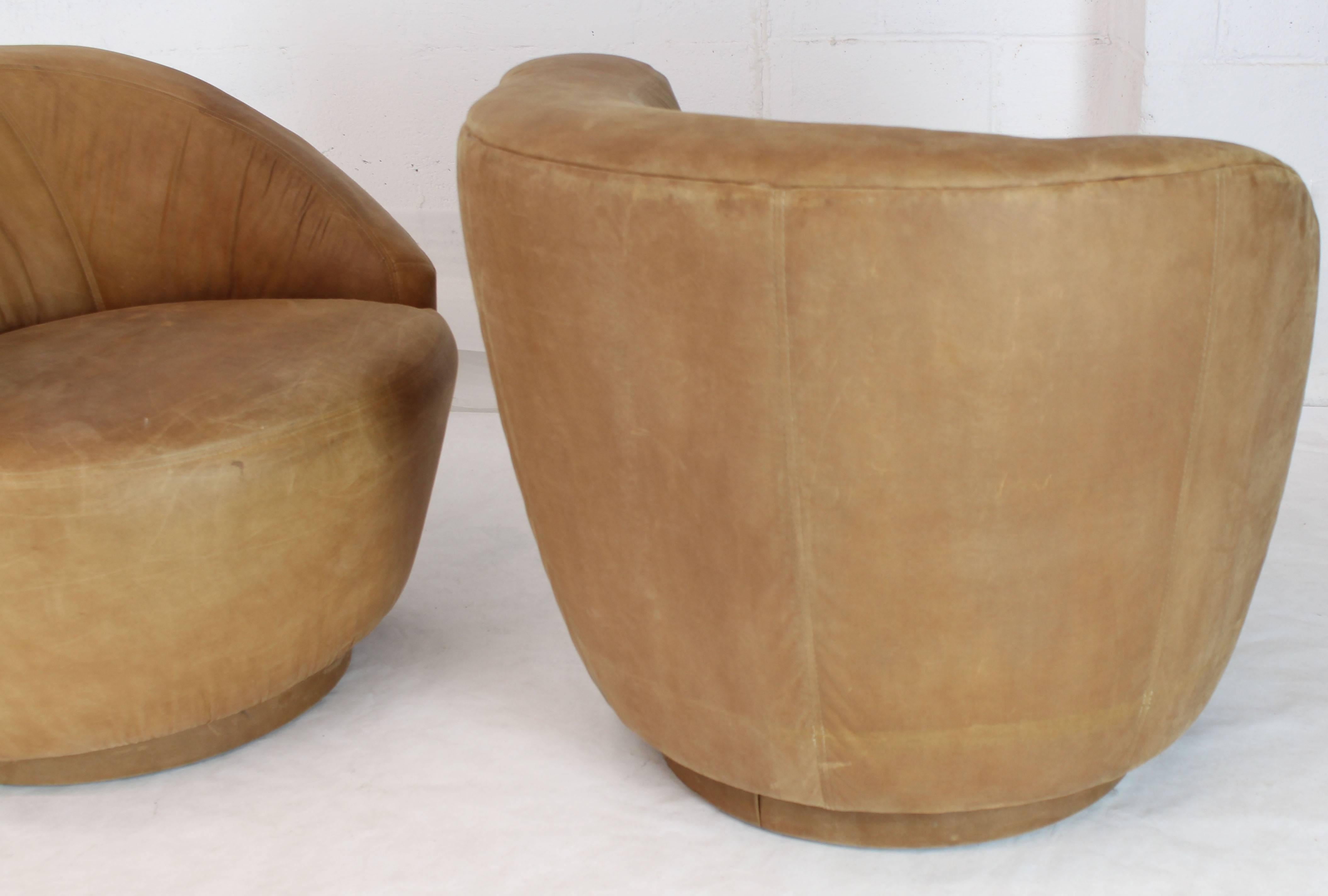 tan boucle chair