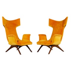 Paar Ondine-Stühle von Vladimir Kagan