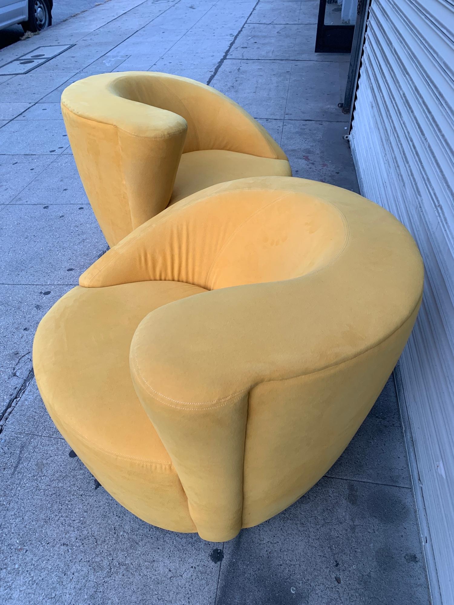 Late 20th Century Pair of Vladimir Kagan Swivel Chairs for Directional