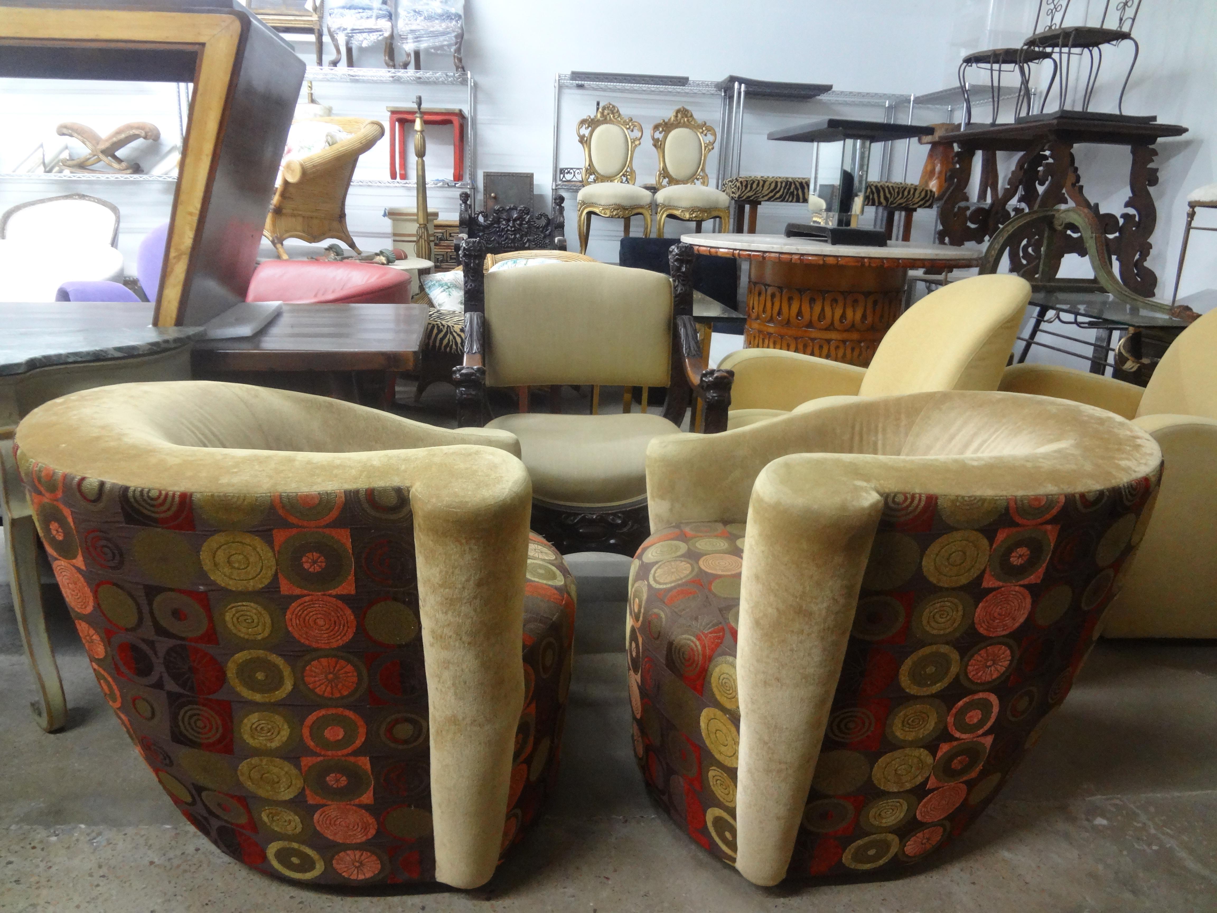 Pair Of Vladimir Kagan Swivel Chairs For Sale 2